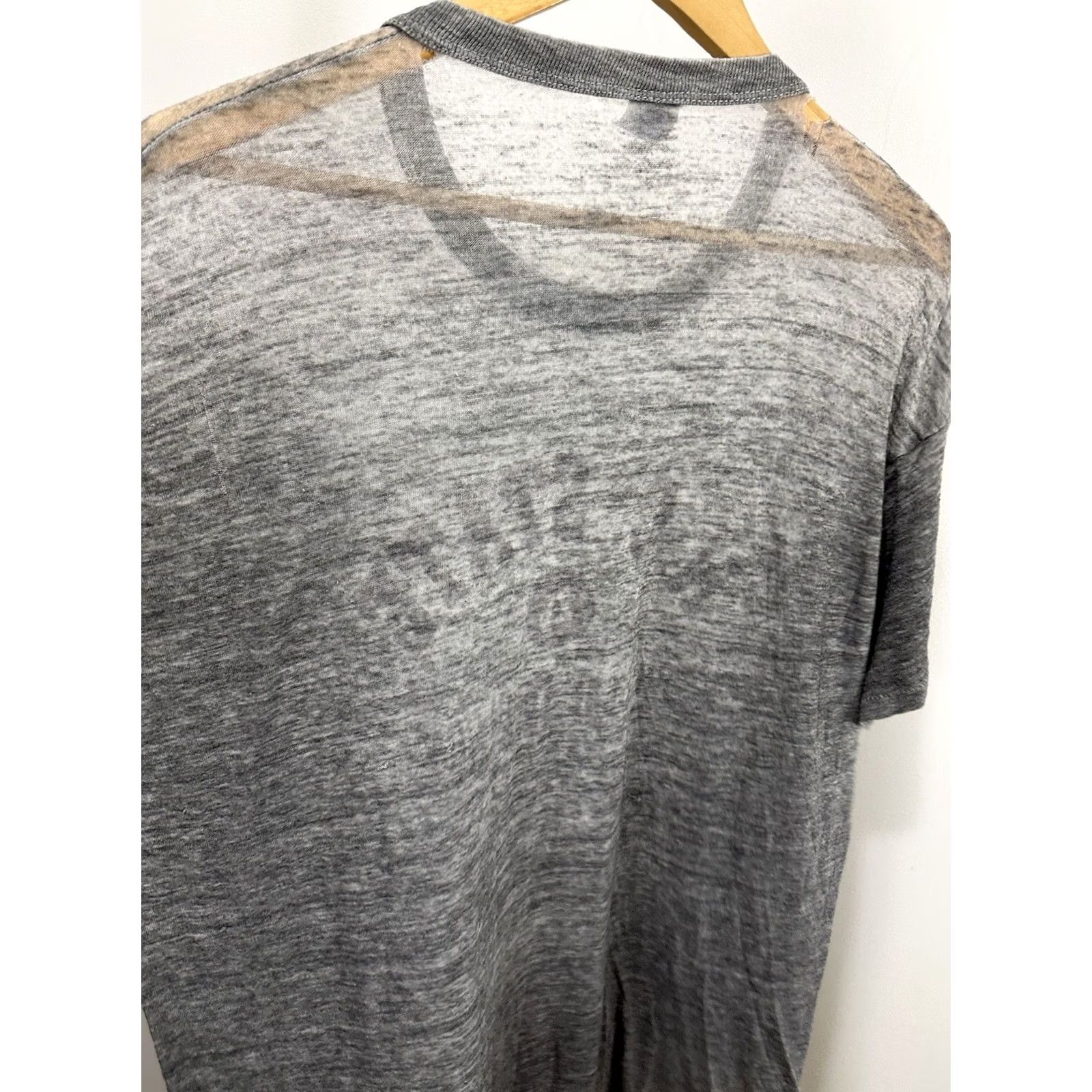 Russell Athletic VINTAGE NC State Wolfpack T-Shirt XL Gray Worn Paper Thin Super Thin Burnout Tri-Blend Mens Size US XL / EU 56 / 4 - 5 Thumbnail