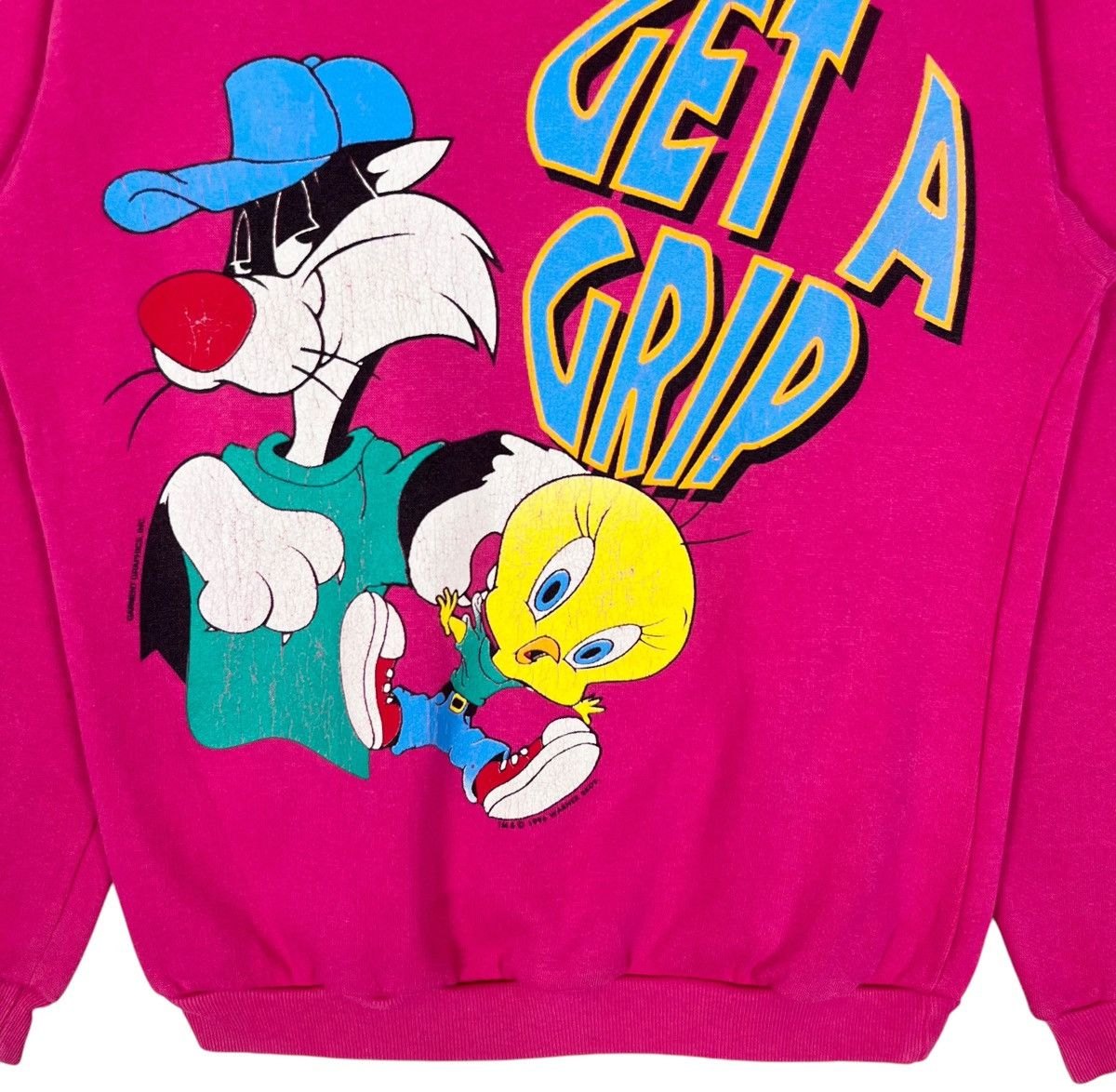 Cartoon Network × Vintage × Warner Bros Vintage 1996 Warner Bros Sylvester & Tweety Sweatshirt Size US S / EU 44-46 / 1 - 4 Thumbnail