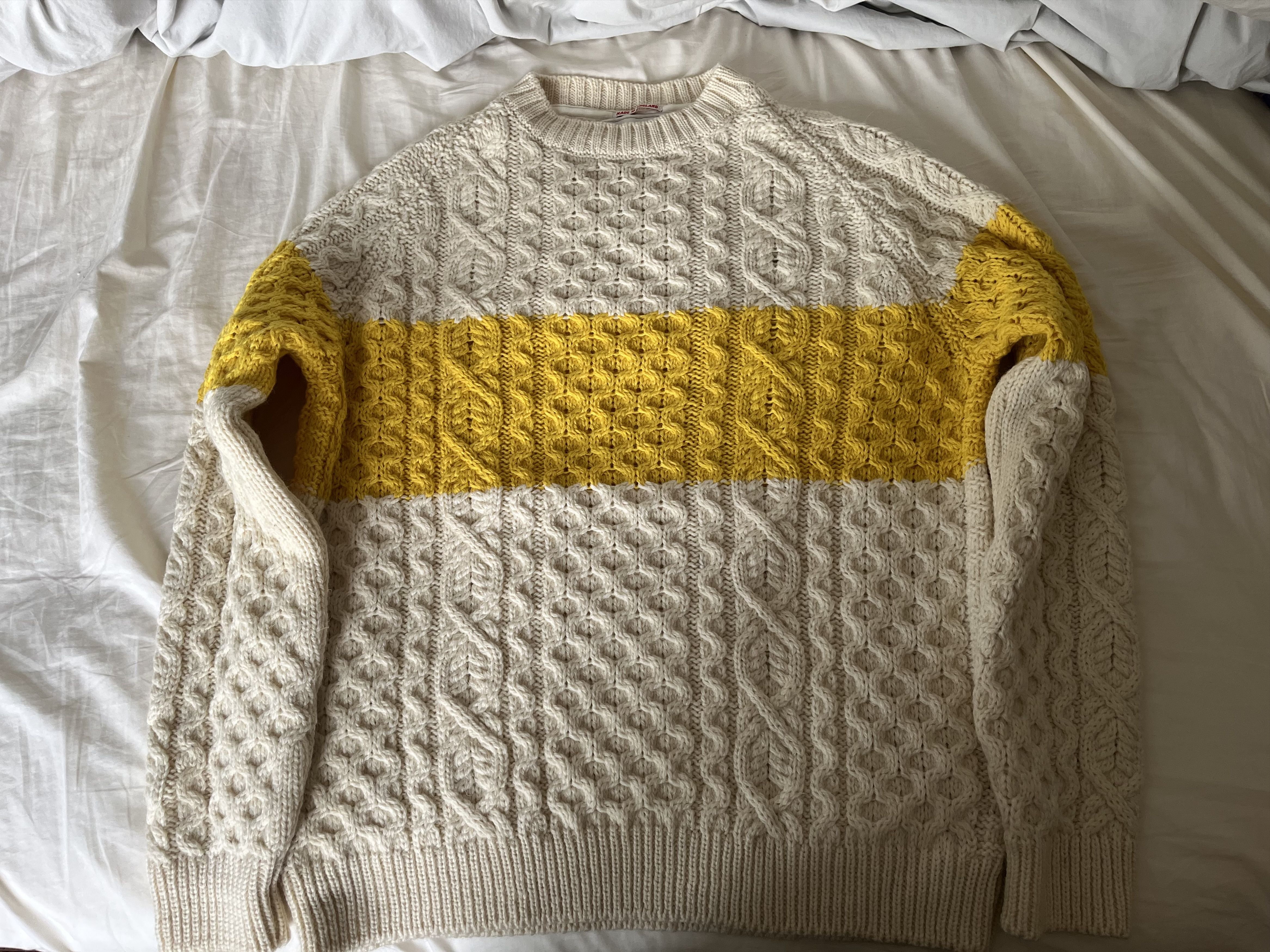 Oi Polloi Oi Polloi Aran Crewneck Sweater Size US M / EU 48-50 / 2 - 1 Thumbnail