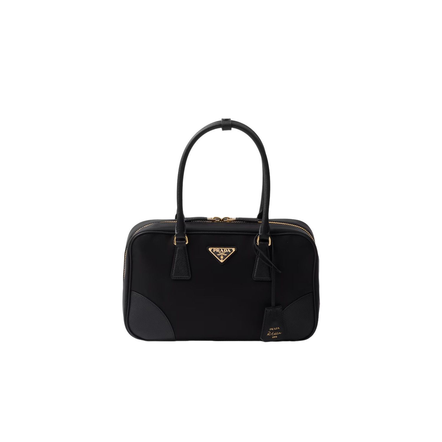 PRADA Re-Edition 1978 $2750 Black Top Handle Bag New & Authe