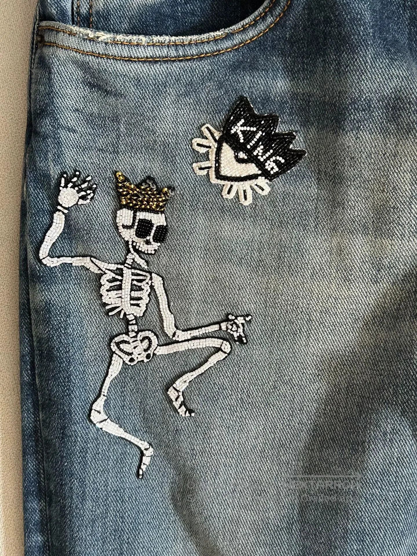 Dolce & Gabbana Dolce & Gabbana Skull Denim Jeans. Size US 30 / EU 46 - 1 Thumbnail