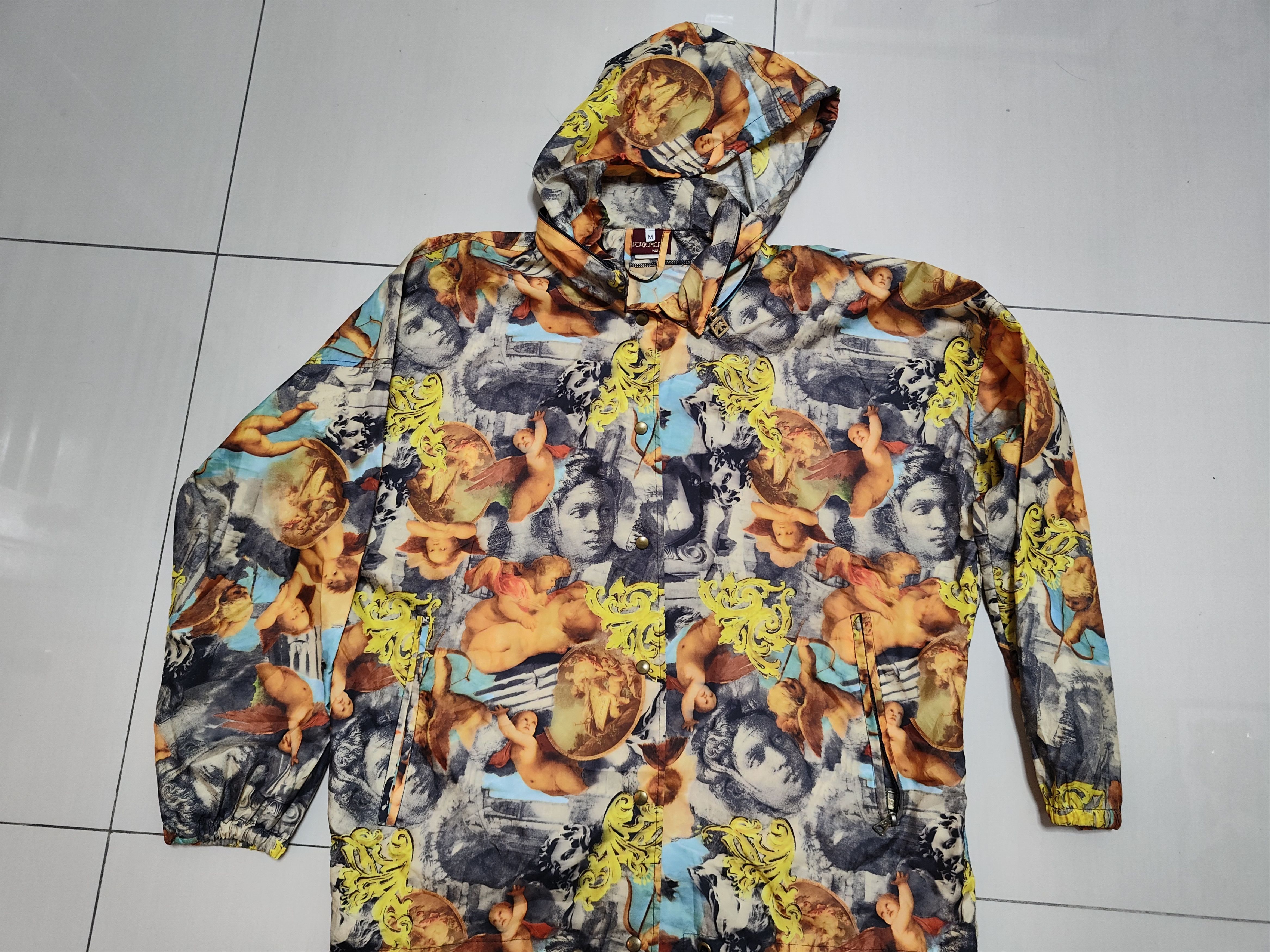image of Italian Designers Vintage Full Print Roman Made Italy Windbreaker in Mix, Men's (Size Medium)