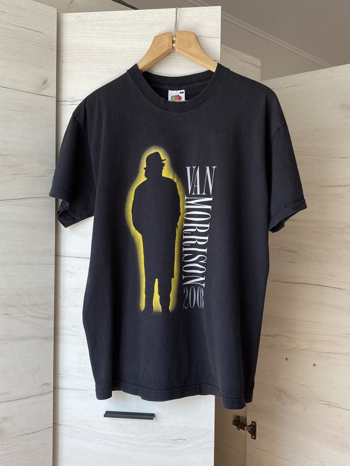 Fruit Of The Loom Van Morrison 2003 Tour T-Shirt Black Vintage Concert Tee Size US L / EU 52-54 / 3 - 1 Thumbnail