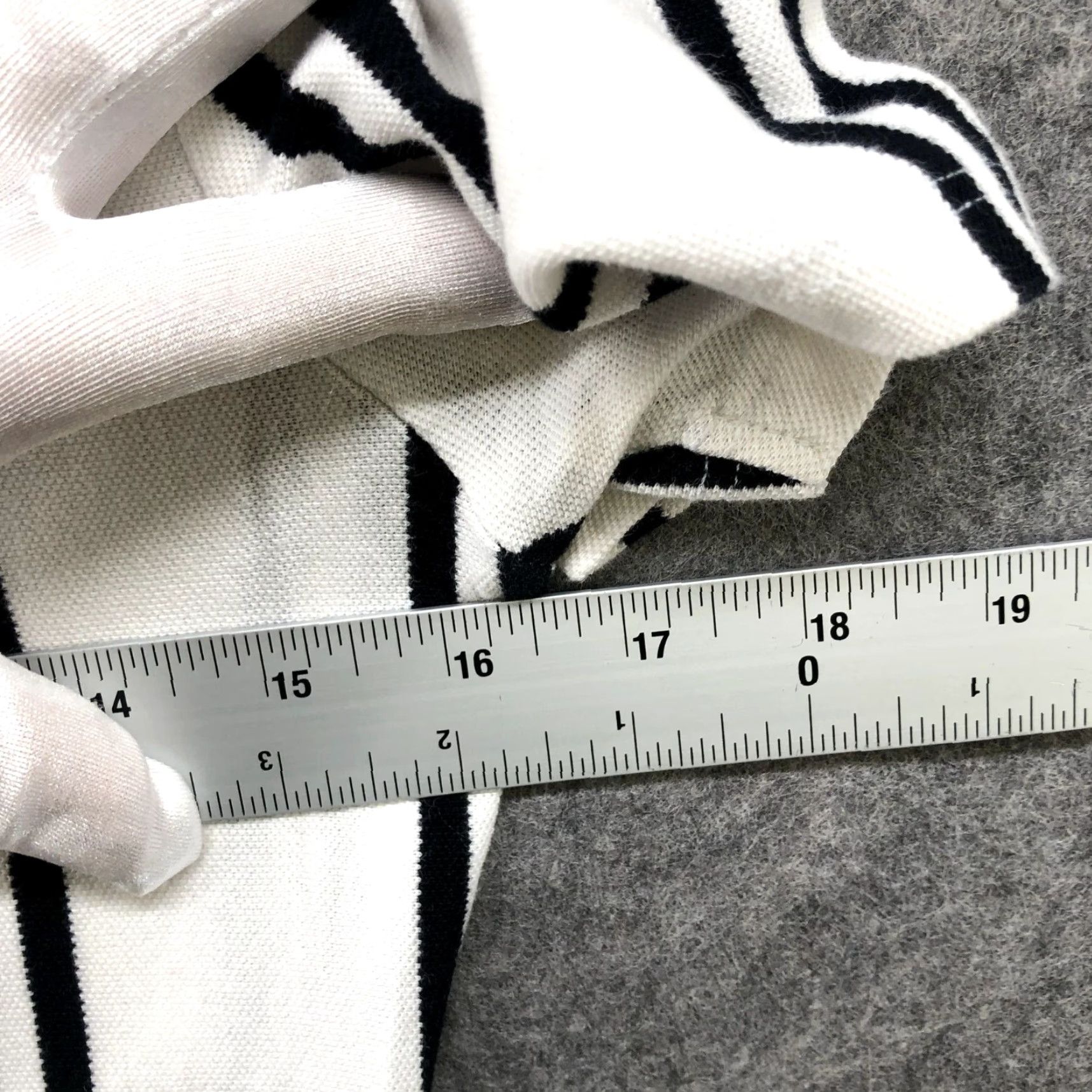Topman Topman T Shirt Mens XXS White Black Stripe Short Sleeve Crewneck Cotton Size US XXS / EU 40 - 7 Thumbnail