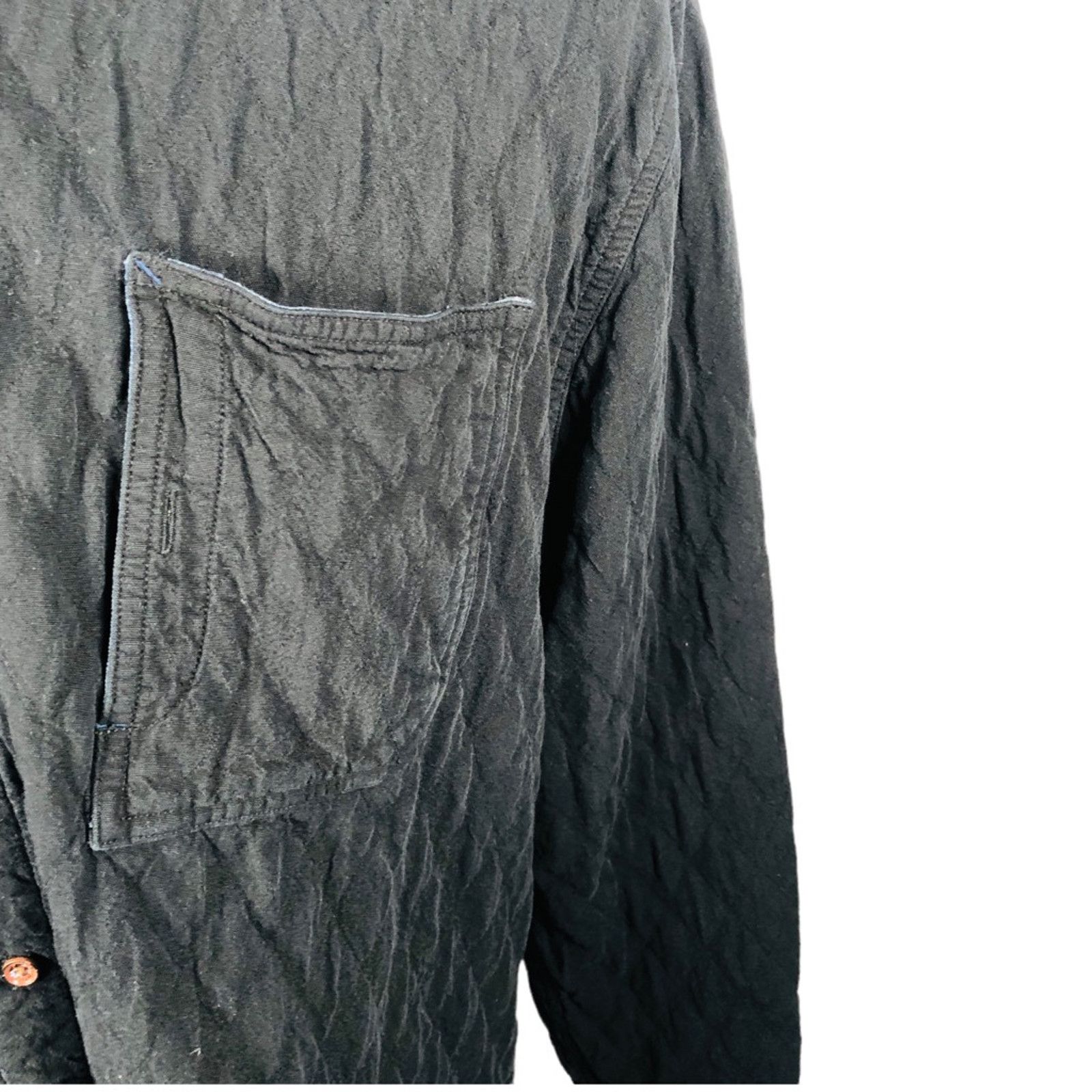 Carbon2Cobalt Carbon 2 Cobalt Quilted Shirt Jacket Black Long Sleeve XL Size US XL / EU 56 / 4 - 6 Thumbnail