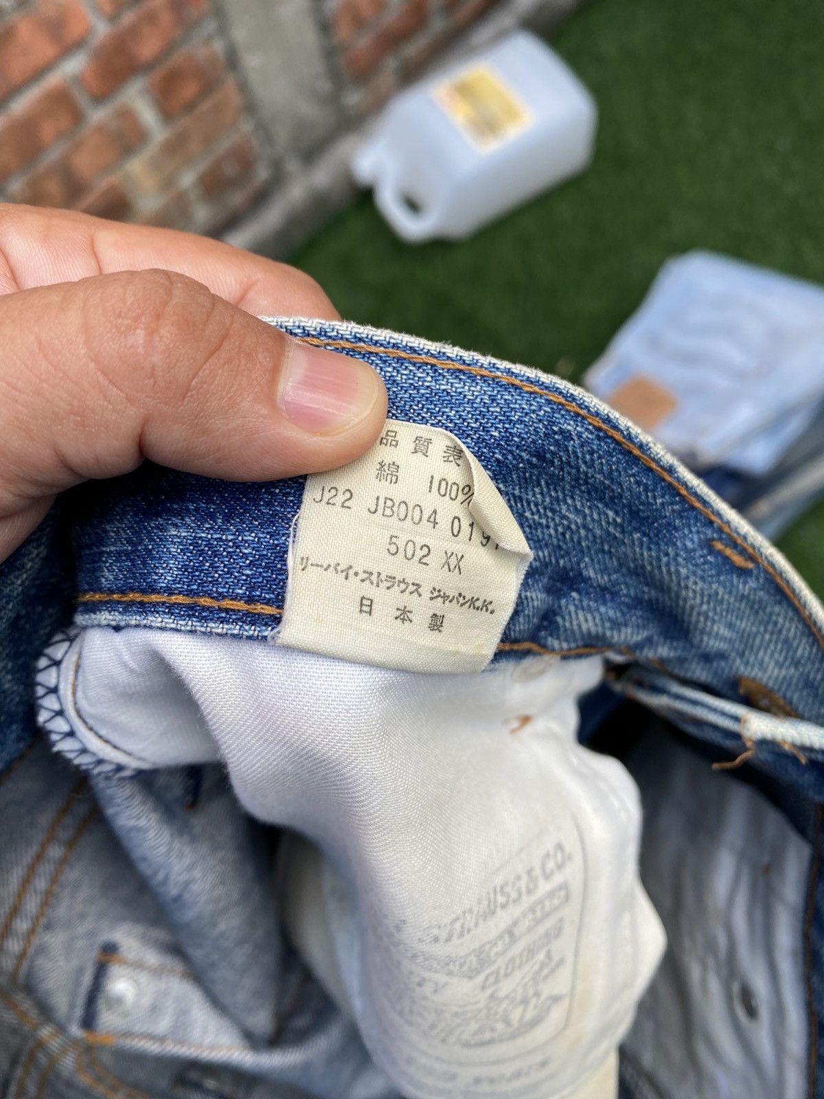 Levi's Vintage Clothing W30x28.5 Vintage levi's 502xx redline big E made in JAPAN Size US 30 / EU 46 - 8 Thumbnail