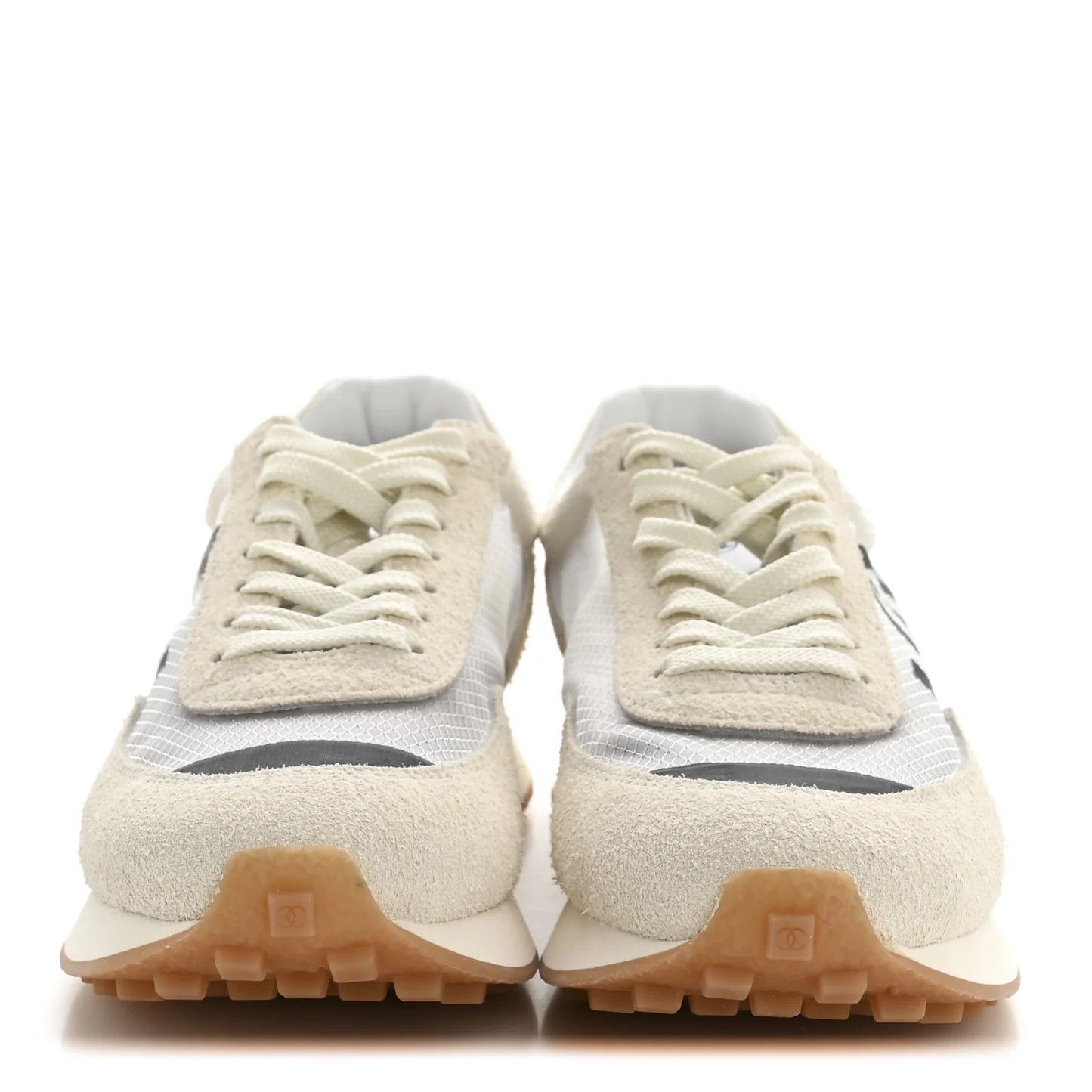 Chanel os11x0426 Suede Calfskin CC Sneakers in Multicolor Size US 8 / IT 38 - 3 Thumbnail