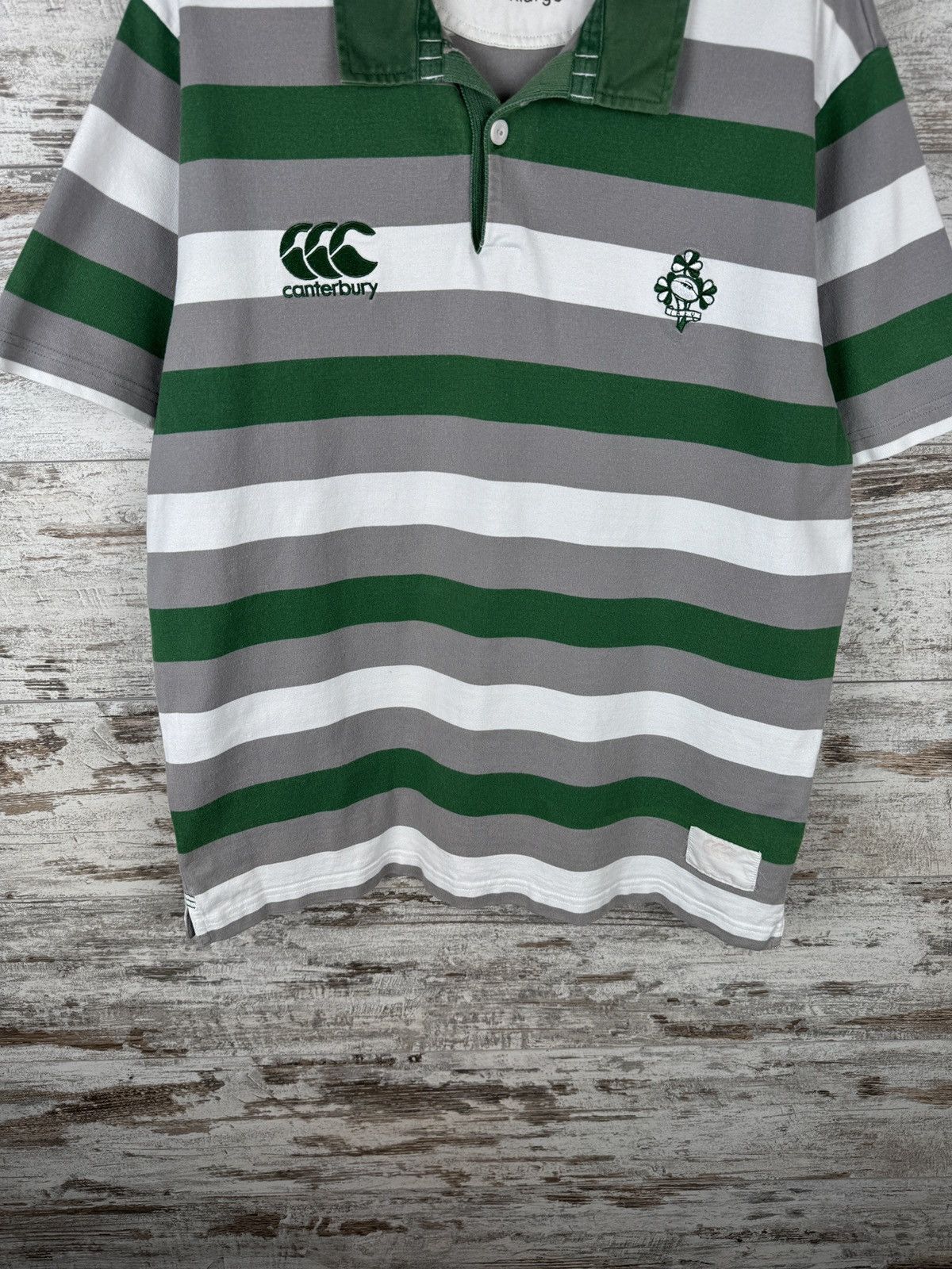 Canterbury of New Zealand × Vintage Mens Vintage Canterbury of New Zealand Ireland rugby tee Size US XL / EU 56 / 4 - 3 Thumbnail