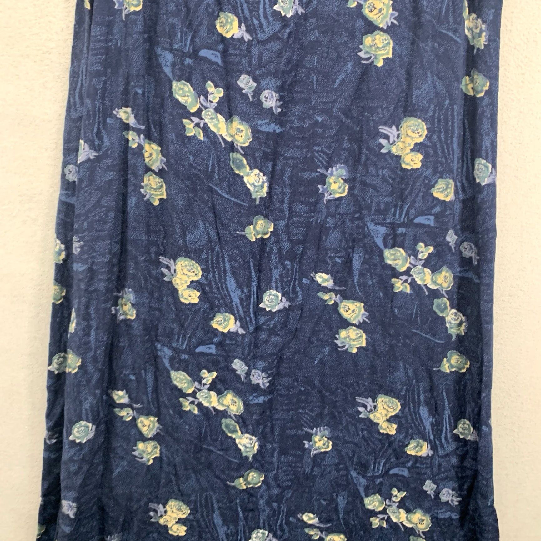 Vintage VINTAGE MPH Floral Midi Dress Women’s Small Light Navy Blue Sleeveless Strappy Beach Bohemian 80s 90s Size S / US 4 / IT 40 - 5 Thumbnail