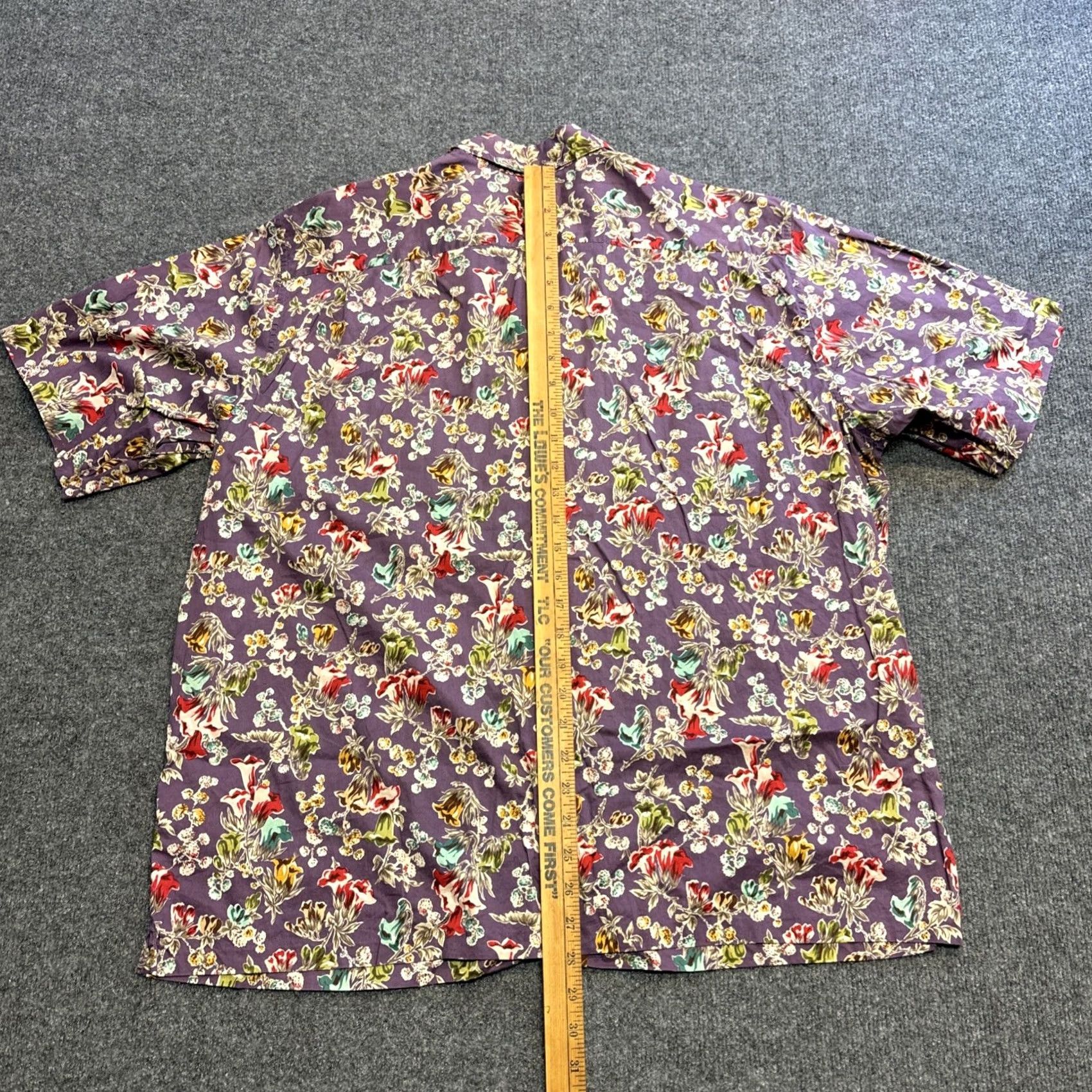 Reyn Spooner VINTAGE Reyn Spooner Shirt Mens XL Hawaiian Floral Purple Tiki Trad Beach Camp Retro Size US XL / EU 56 / 4 - 6 Thumbnail