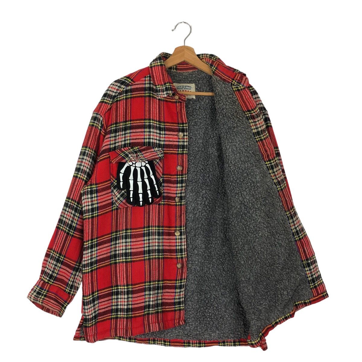 Flannel 🔥 RARE 90’s VINTAGE FLANNEL JACKET MANDOC USA TARTAN DESIGN Size US L / EU 52-54 / 3 - 8 Thumbnail