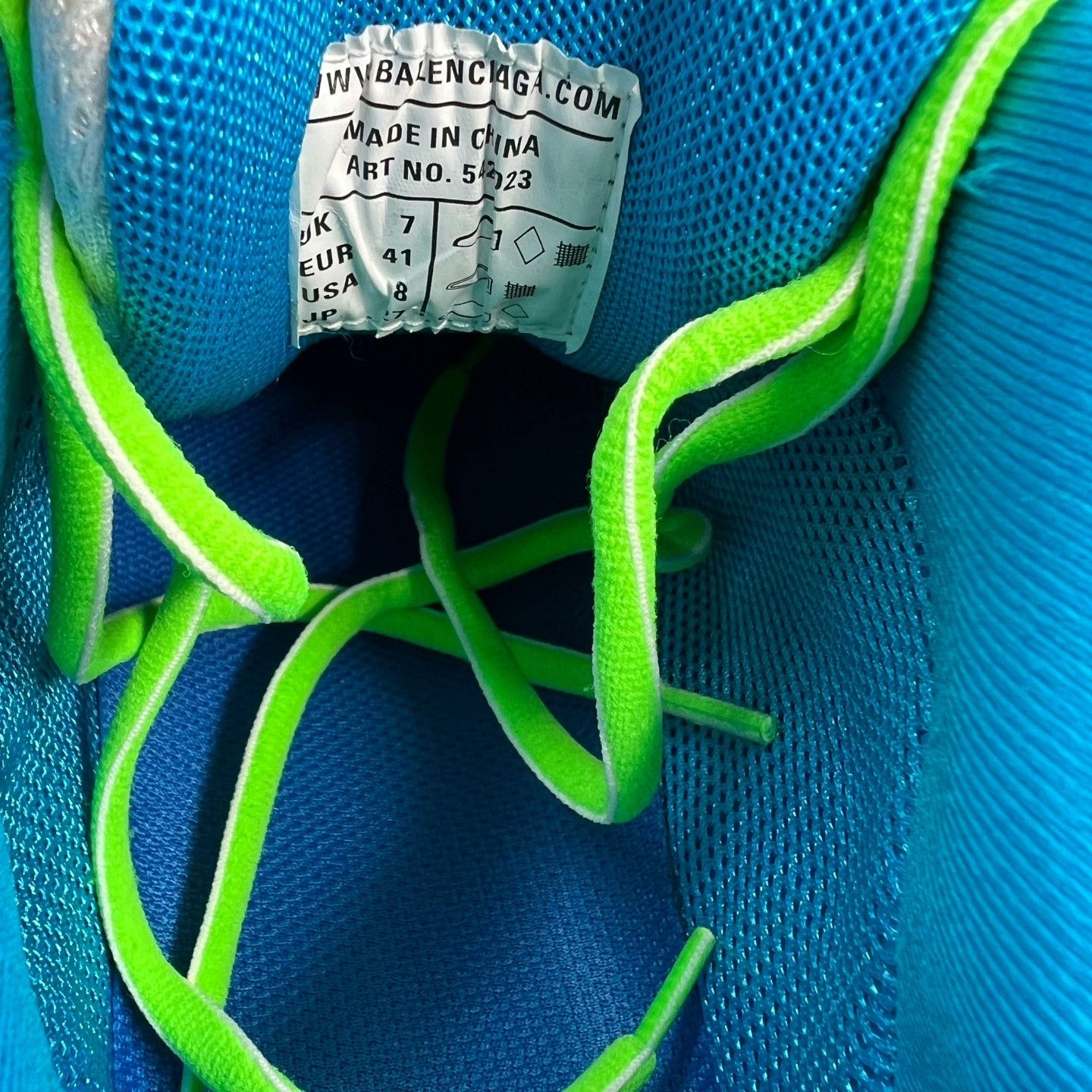 Balenciaga Balenciaga Track White Green Blue Dad Shoes Size US 8 / EU 41 - 6 Thumbnail