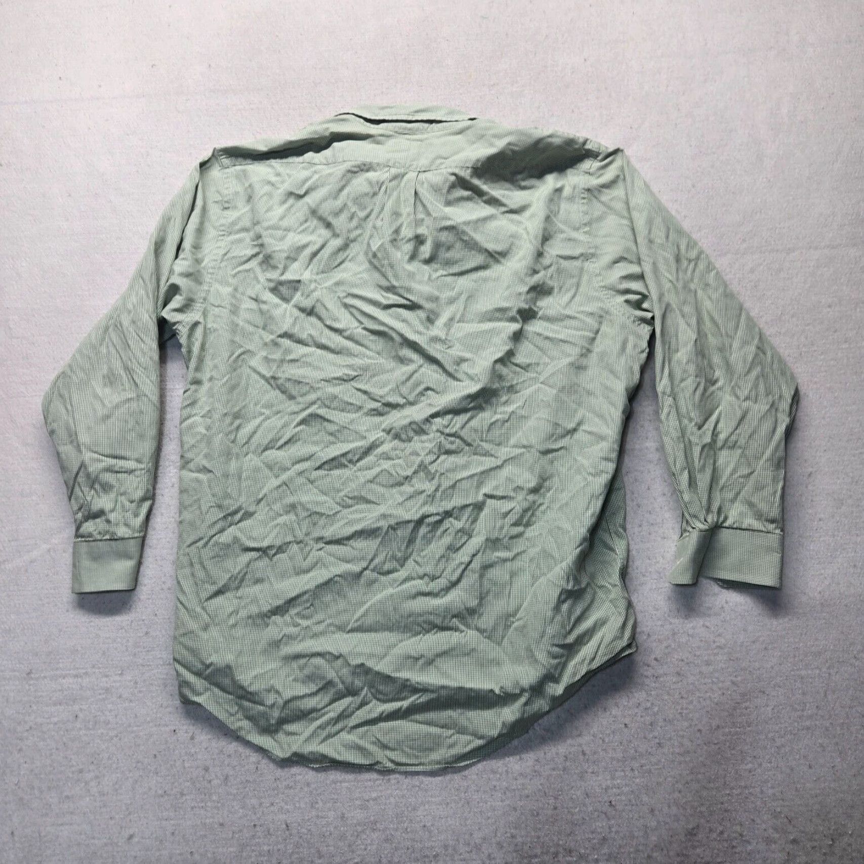 Lands' End Lands' End Green Check Long Sleeve Button-Up Shirt Adult Mens 17.5 34 Classic Casual Size US XL / EU 56 / 4 - 7 Thumbnail