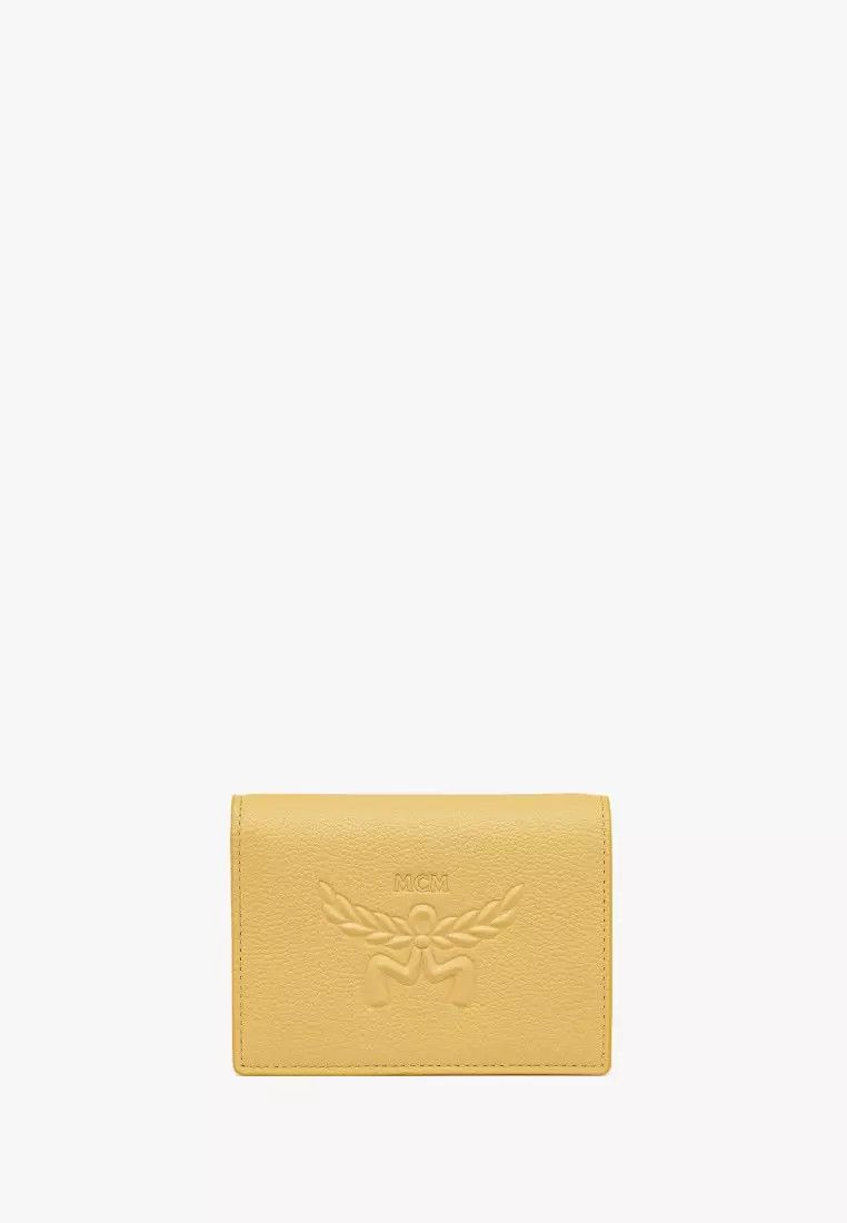 MCM o1mt1gz1224 Size: OS / Mini Fold Wallet in Corn Yellow Size ONE SIZE - 1 Thumbnail