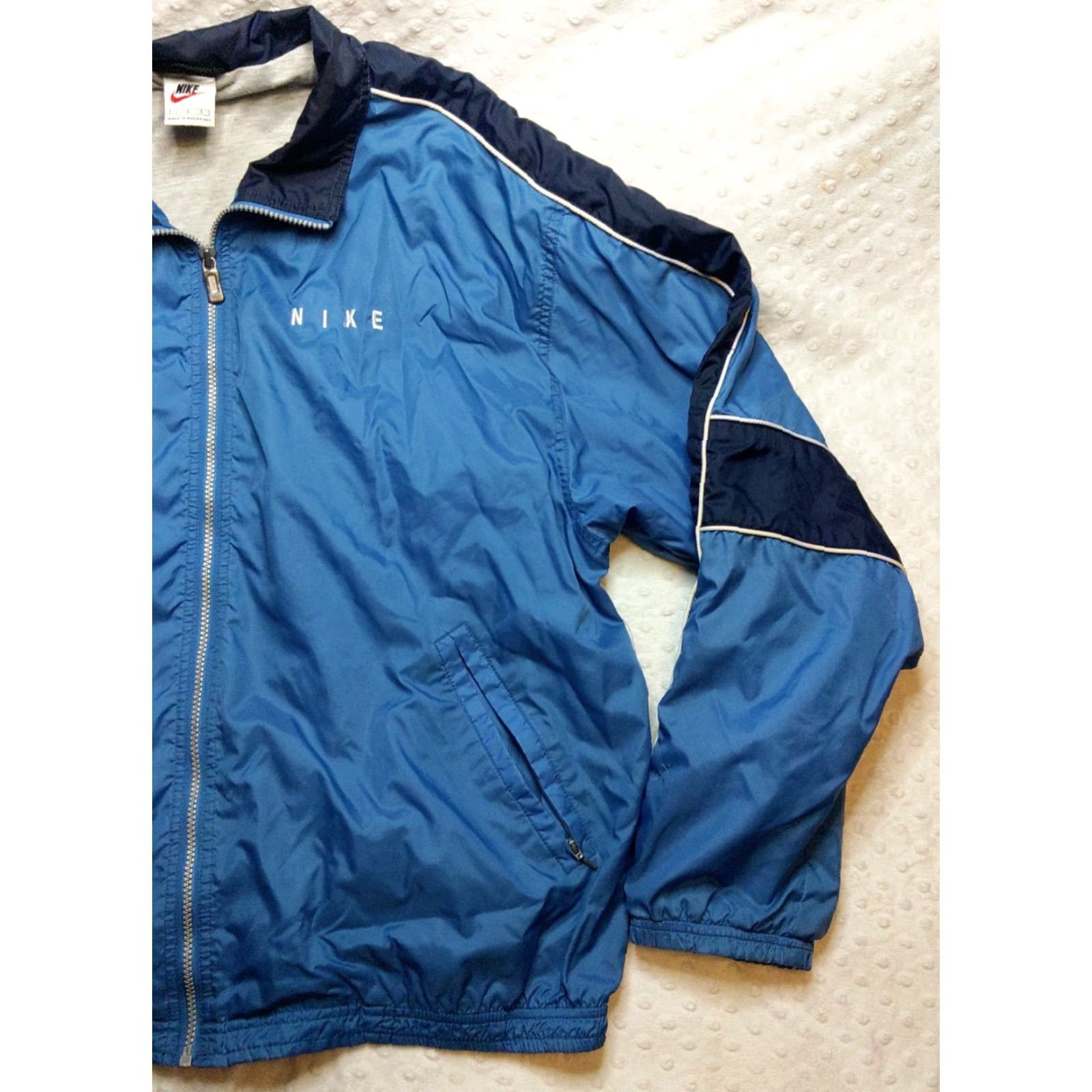 Nike Nike Windbreaker Jacket Light Blue Vintage 90s Size L Mens Regular Small? Size US L / EU 52-54 / 3 - 2 Thumbnail