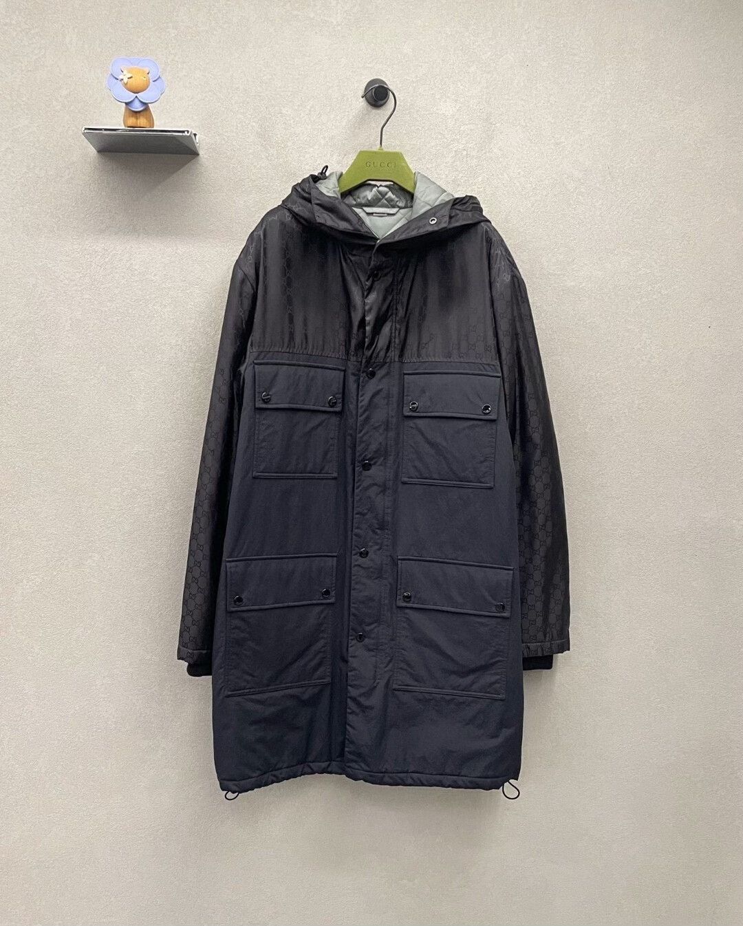 Gucci Gucci Black Multi-Pocket Cotton Coat Size US S / EU 44-46 / 1 - 1 Thumbnail