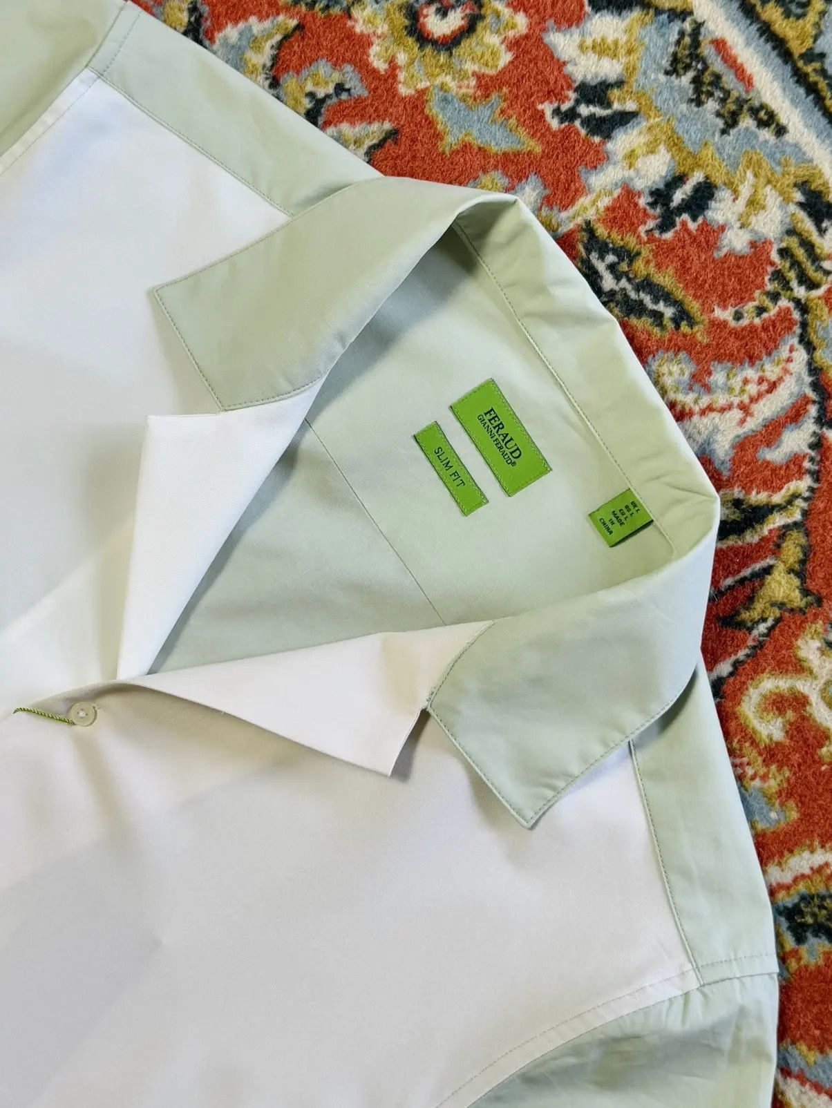 Gianni Feraud Gianni Feraud Camp Collar 3 Tone Short Sleeve Shirt Size US L / EU 52-54 / 3 - 9 Thumbnail