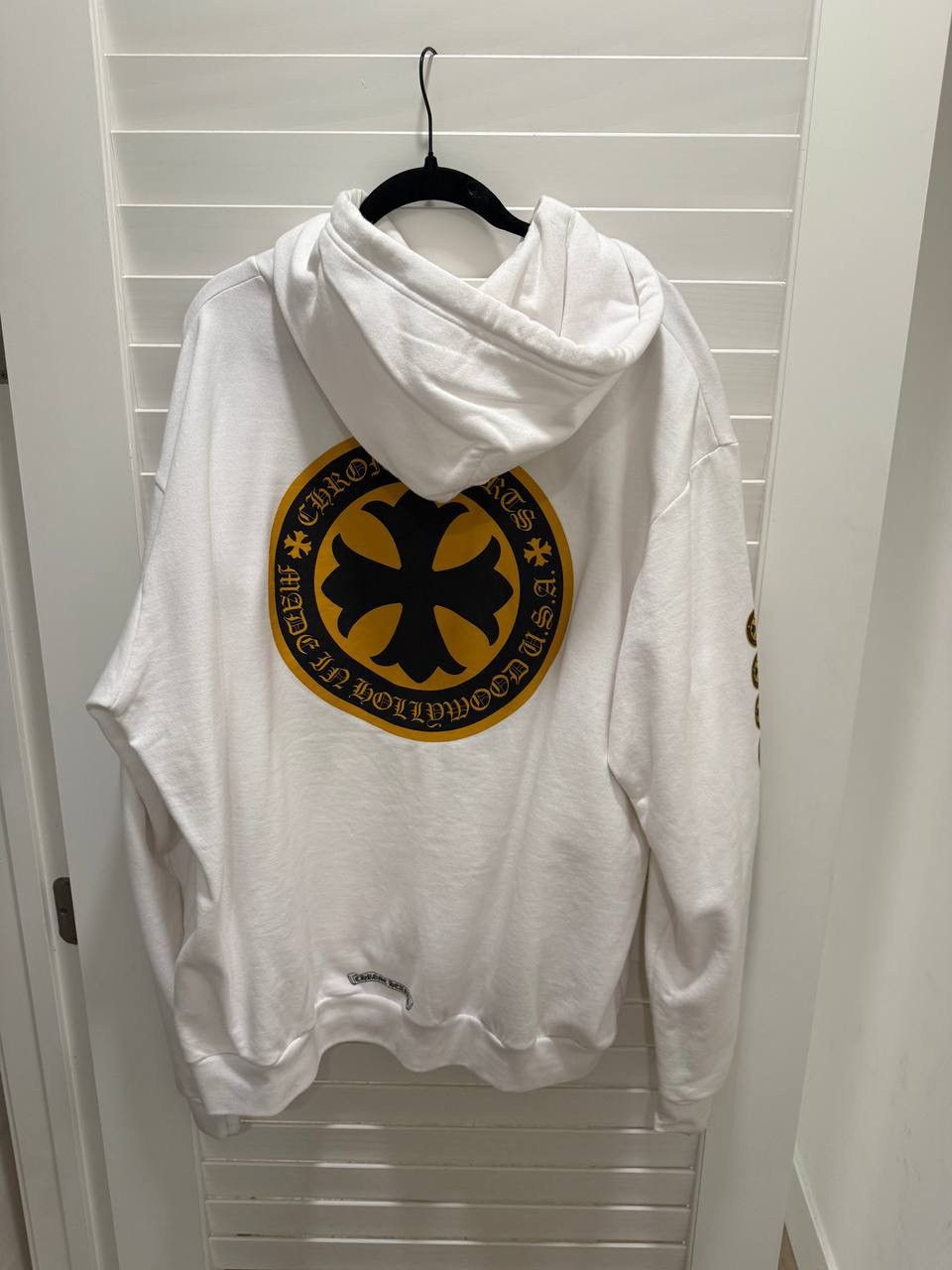 Chrome Hearts Chrome Hoodie Yellow Biker Cross Size US XL / EU 56 / 4 - 1 Thumbnail