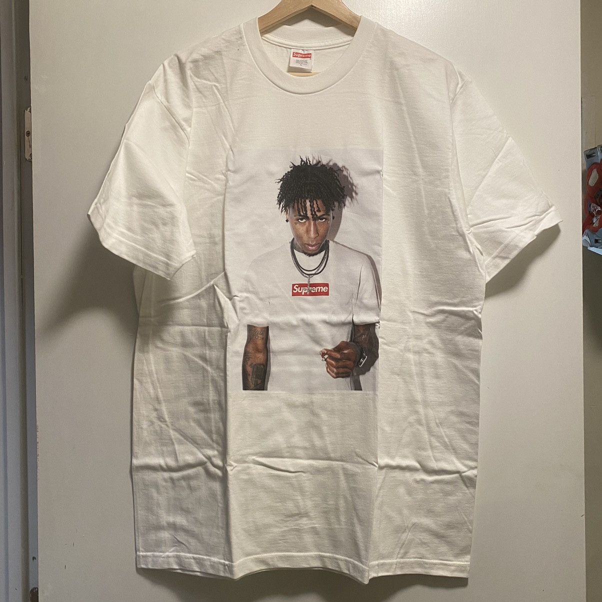 Supreme Supreme NBA Youngboy Tee White Size US L / EU 52-54 / 3 - 1 Thumbnail
