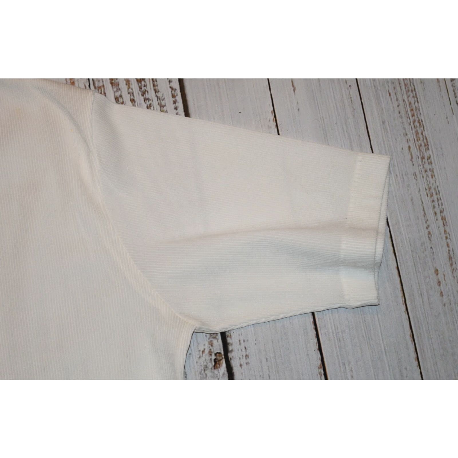 Jantzen VTG JANTZEN 100 Solid White Mockneck T Shirt Mens M USA Made 1970s Slim Fit Short Sleeve Retro Modern Hipster 70s White Size US M / EU 48-50 / 2 - 3 Thumbnail