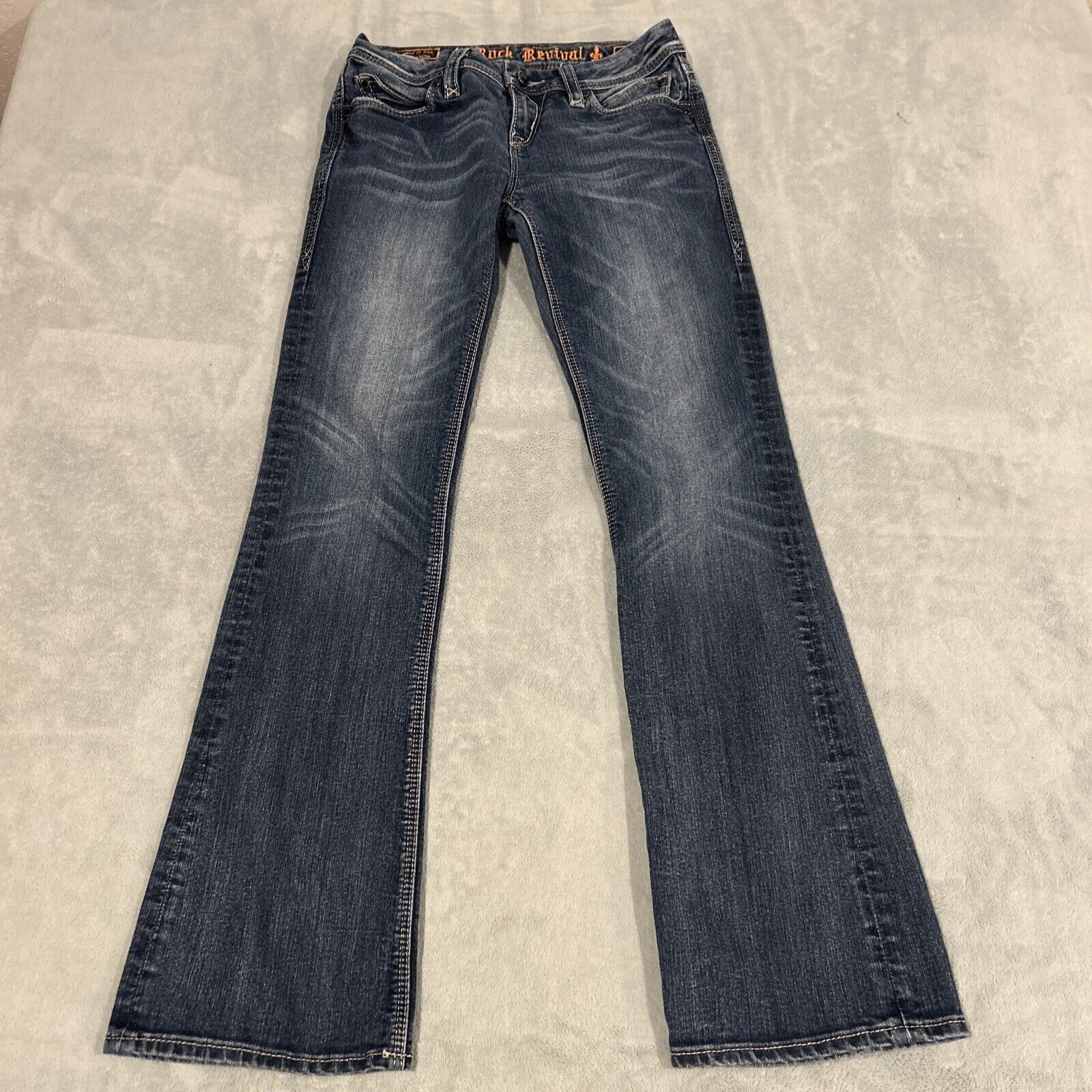 ROCK revival Shaina mid rise skinny fashion jeans size 25