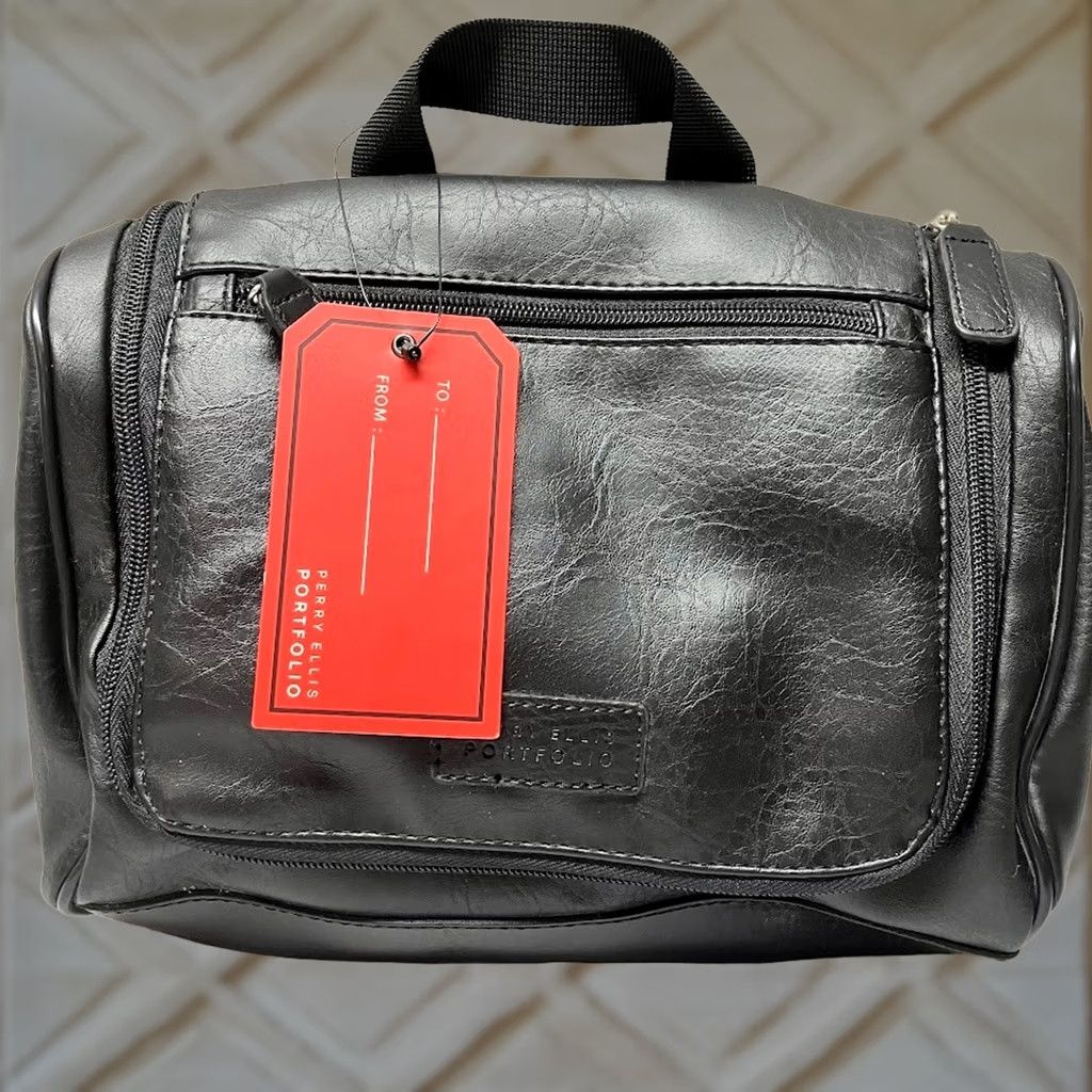 Perry Ellis Perry Ellis Portfolio Travel Bag Black Top Handle Hanging Toiletry NEW Men Size US M / EU 48-50 / 2 - 1 Thumbnail