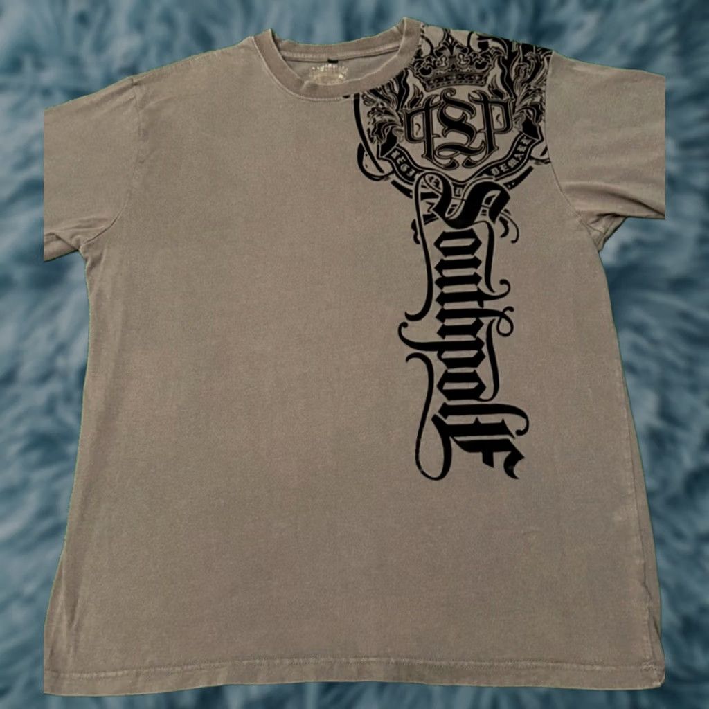 Southpole VINTAGE Southpole Logo Shirt Mens Size L Gray Short Sleeve 90s Y2K Grunge Punk Rock Hip Hop 2000s Size US L / EU 52-54 / 3 - 1 Thumbnail