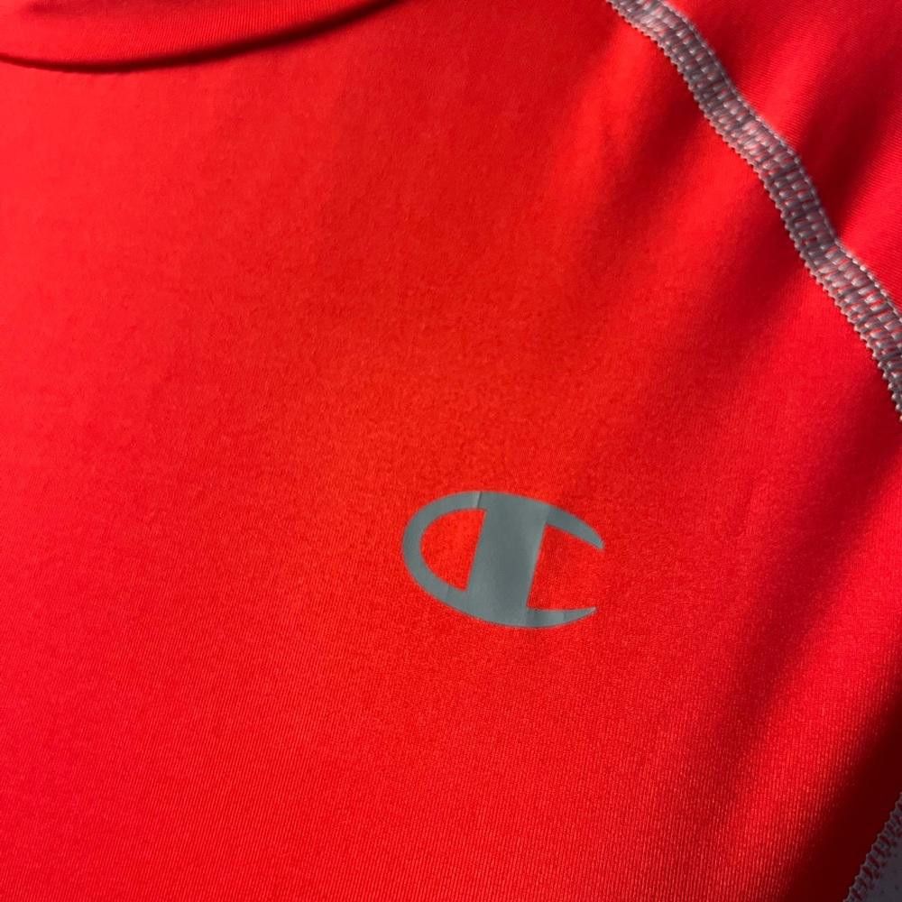 Champion Champion Powerflex Shirt Mens L Red w/ Gray Short Sleeve Size US L / EU 52-54 / 3 - 3 Thumbnail