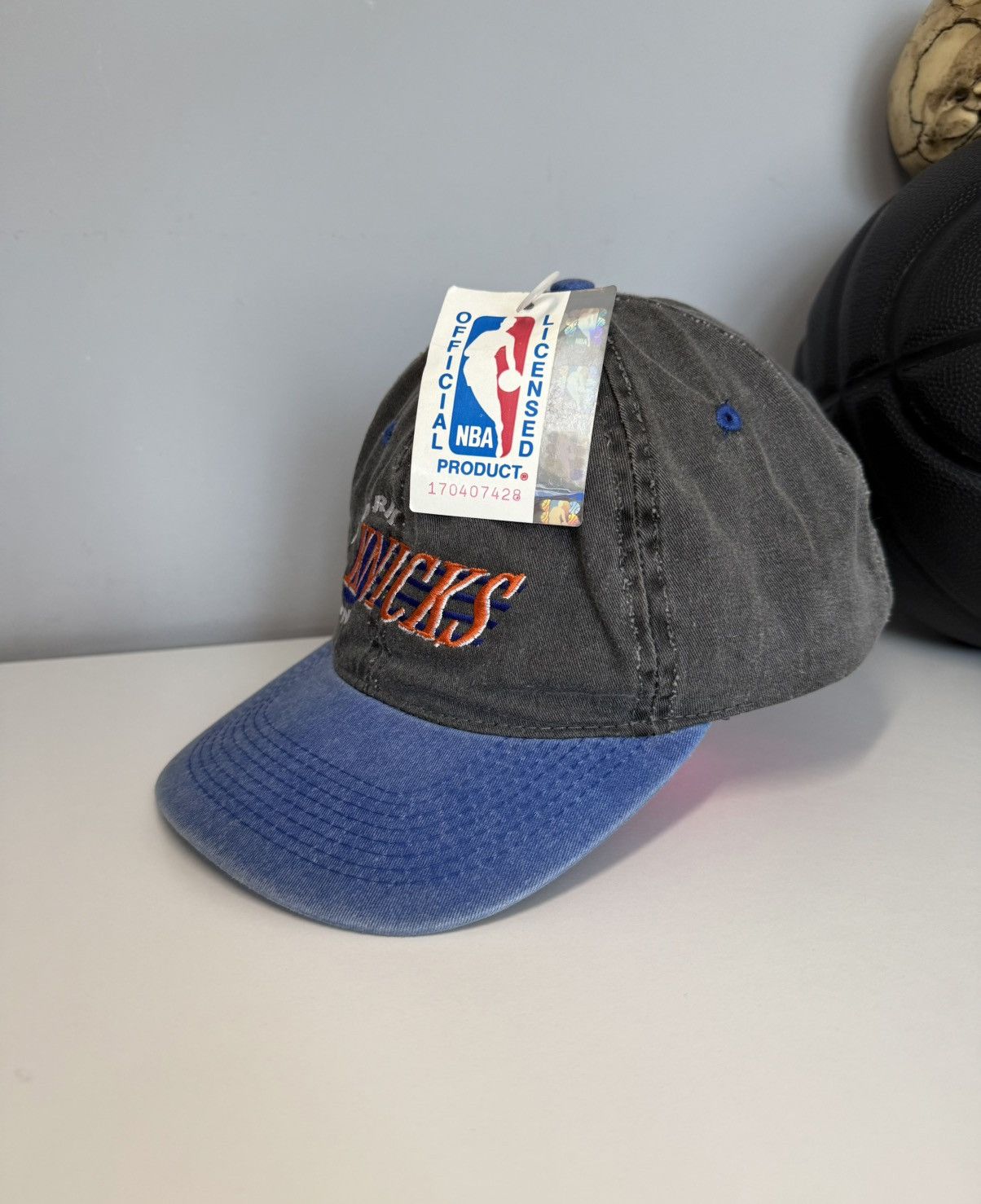 Vintage BNWT 90’s New York Knicks NBA Licensed Cap Hat One Size Size ONE SIZE - 4 Thumbnail