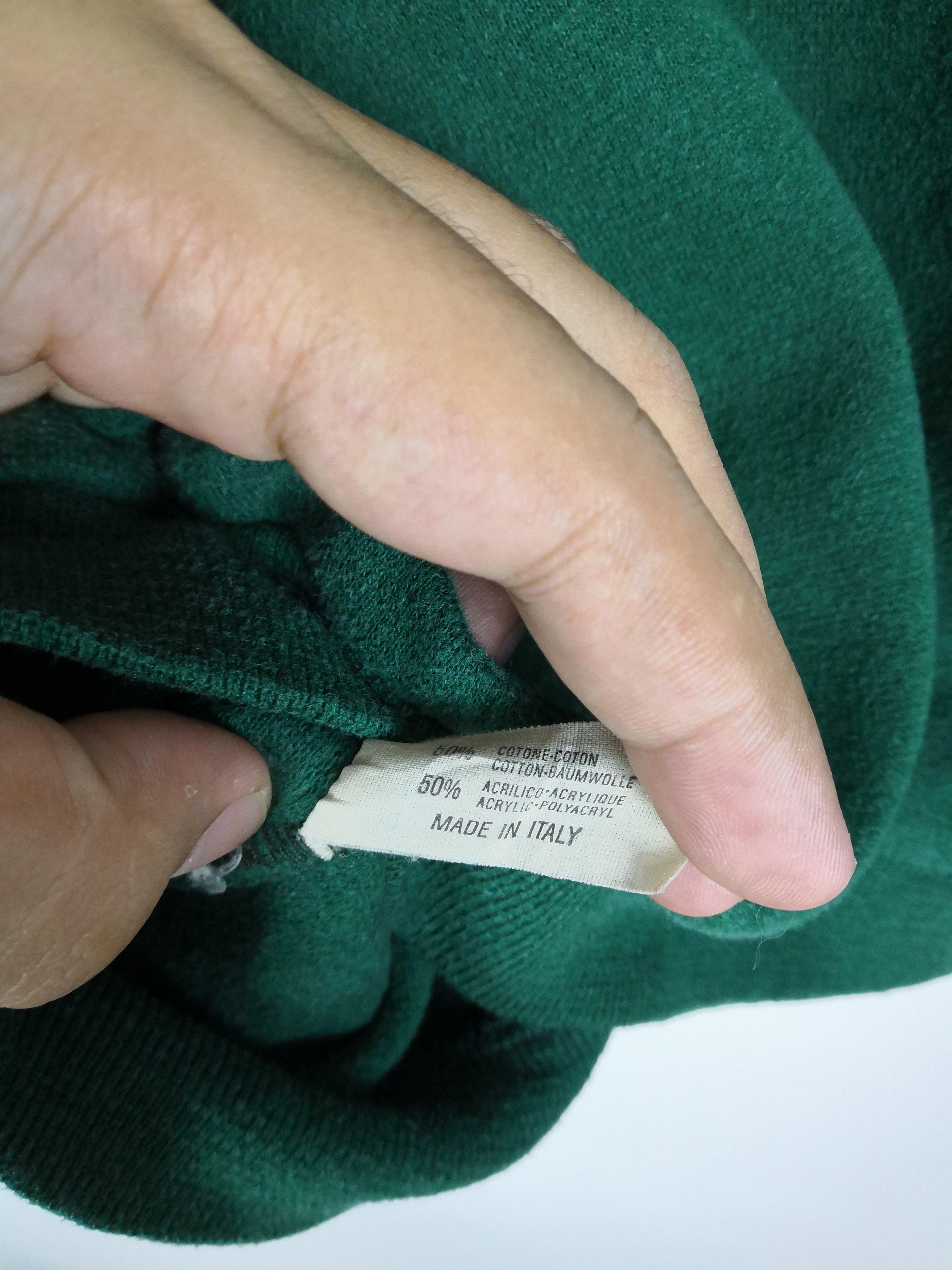 Trussardi Vintage 90s Trussardi Sweatshirt Crop Top Sweater Big Logo Size US L / EU 52-54 / 3 - 5 Thumbnail