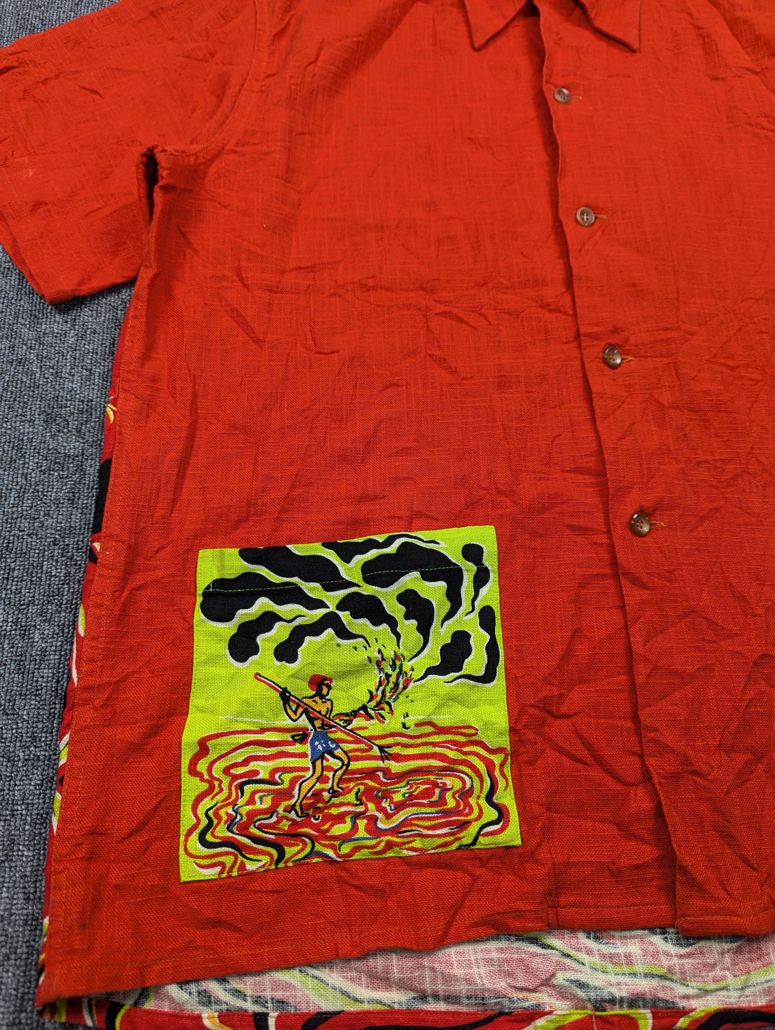 Sun Surf 1950s Sunsurf Torch Fisherman Back Panel Aloha Shirt Size US XL / EU 56 / 4 - 6 Thumbnail