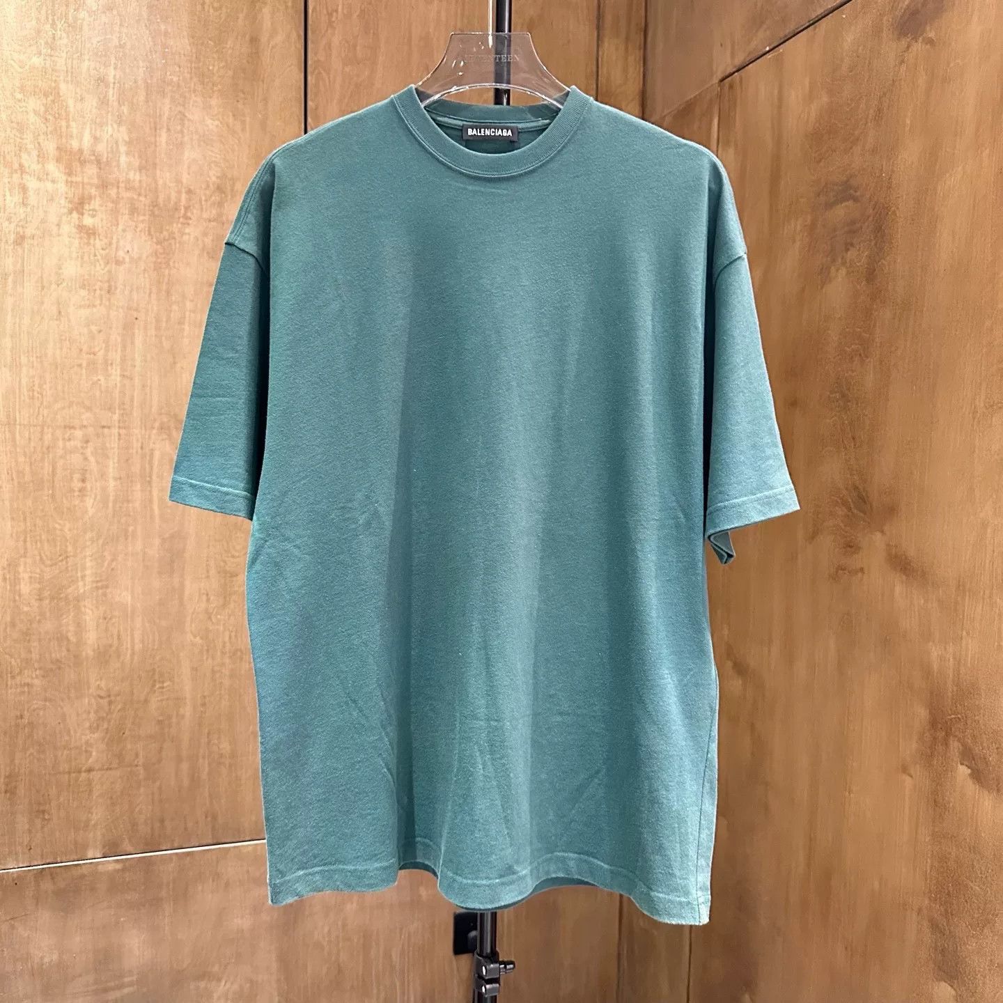 Balenciaga Balenciaga Retro Green T-Shirt S Men Size US S / EU 44-46 / 1 - 1 Thumbnail