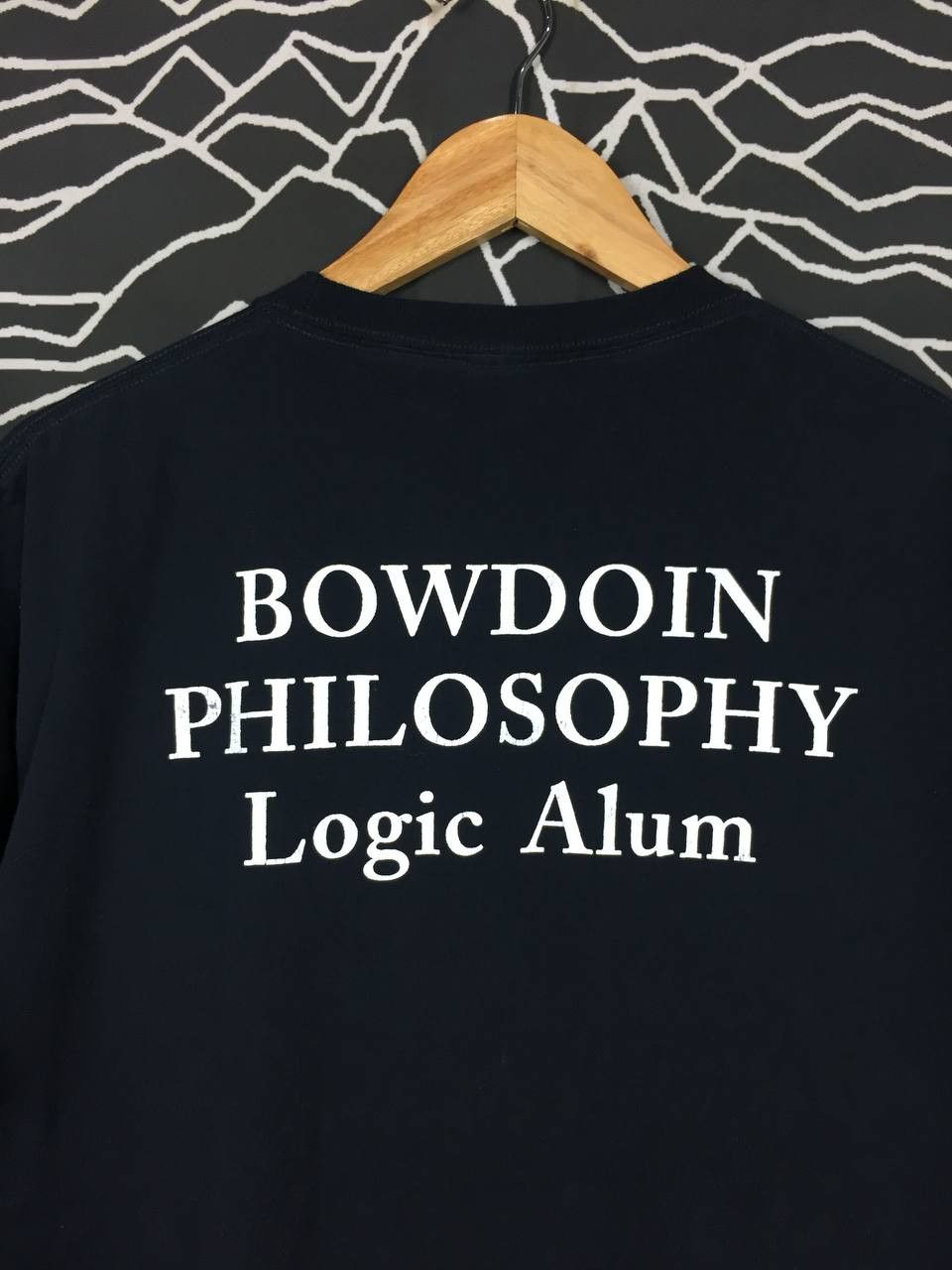 Vintage Bowdoin Philosophy Logic Alum Quote Statement Tee Size US L / EU 52-54 / 3 - 5 Thumbnail