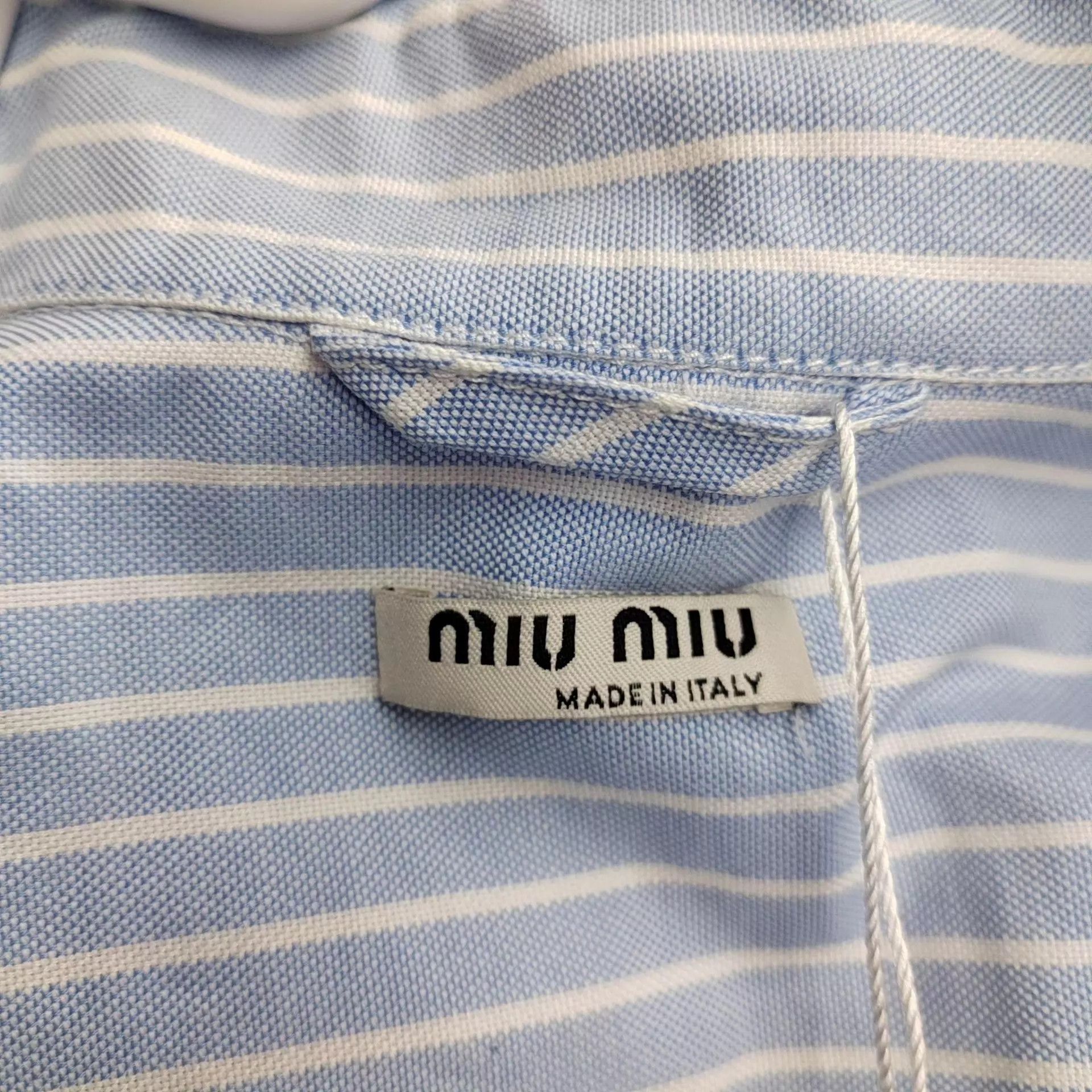 Miu Miu MIU MIU Checked Blue Women's Jacket Size XS / US 0-2 / IT 36-38 - 3 Thumbnail