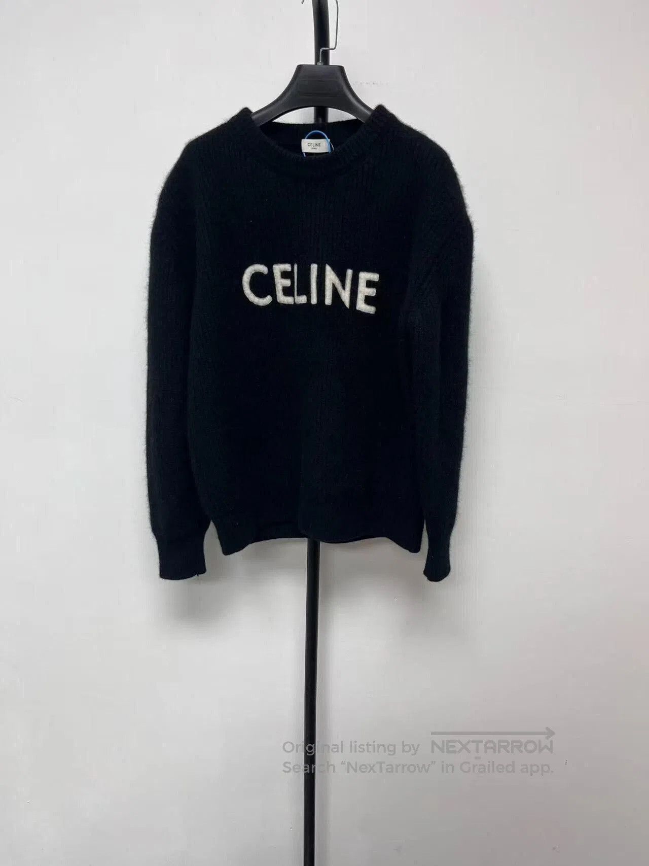 Celine classic embroidered crew neck wool sweater. Size US XS / EU 42 / 0 - 1 Thumbnail