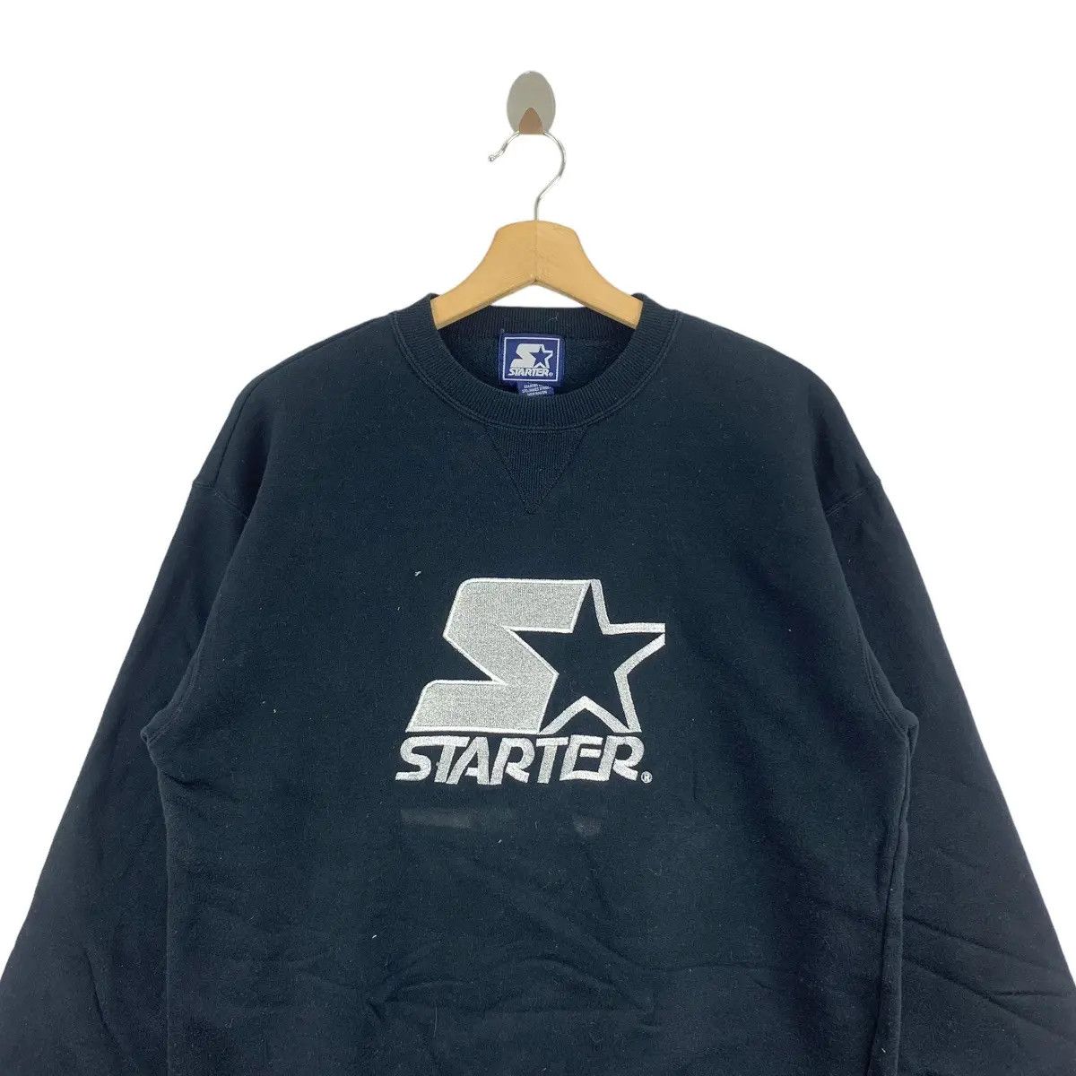 Starter Vtg STARTER ATHLETIC Embroidered Sport Sweatshirt Collegiate Size US L / EU 52-54 / 3 - 3 Thumbnail