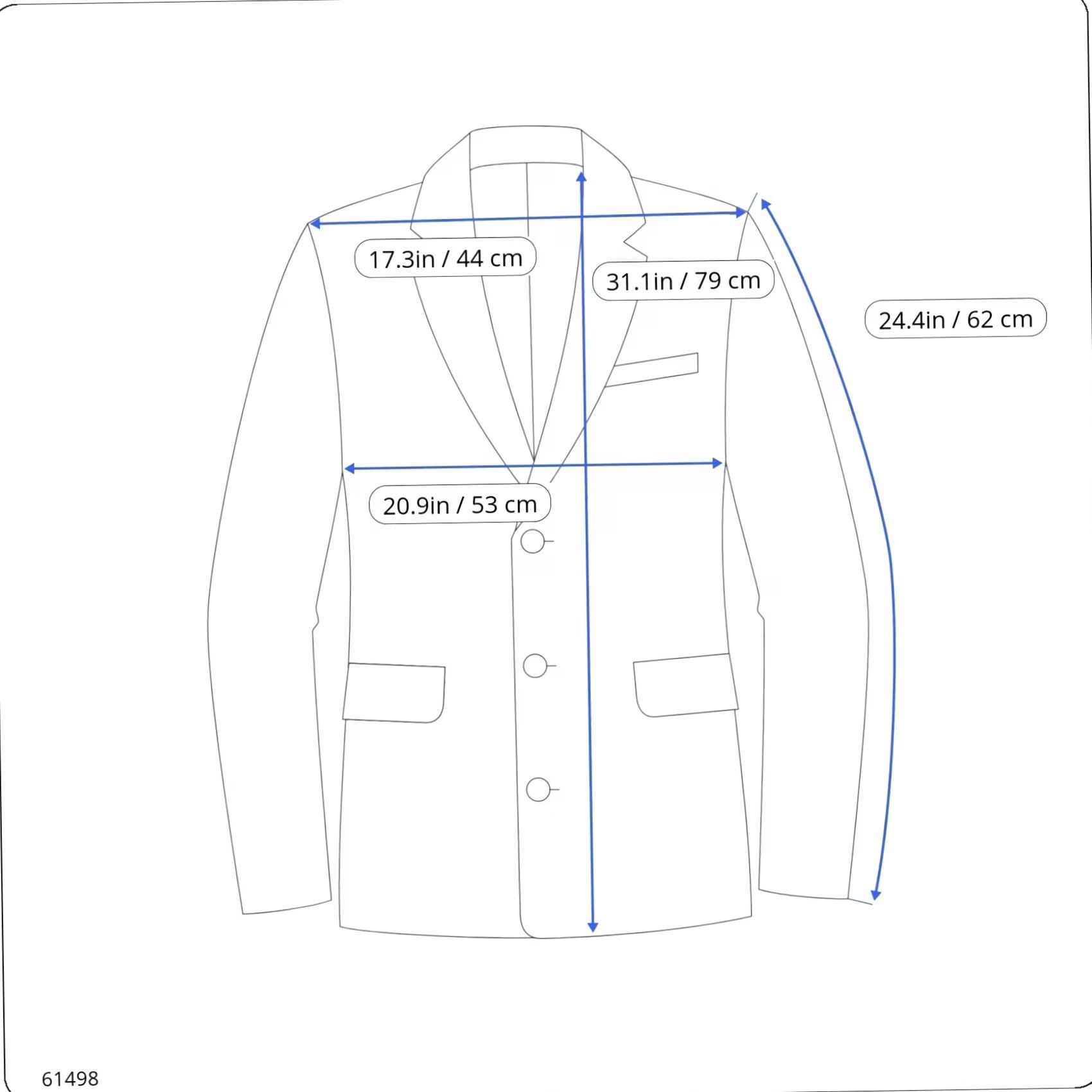 Suitsupply Suitsupply Jacket Mens UK 38 Pure Wool Blazer Men Single Breasted Button Size 38R - 3 Thumbnail