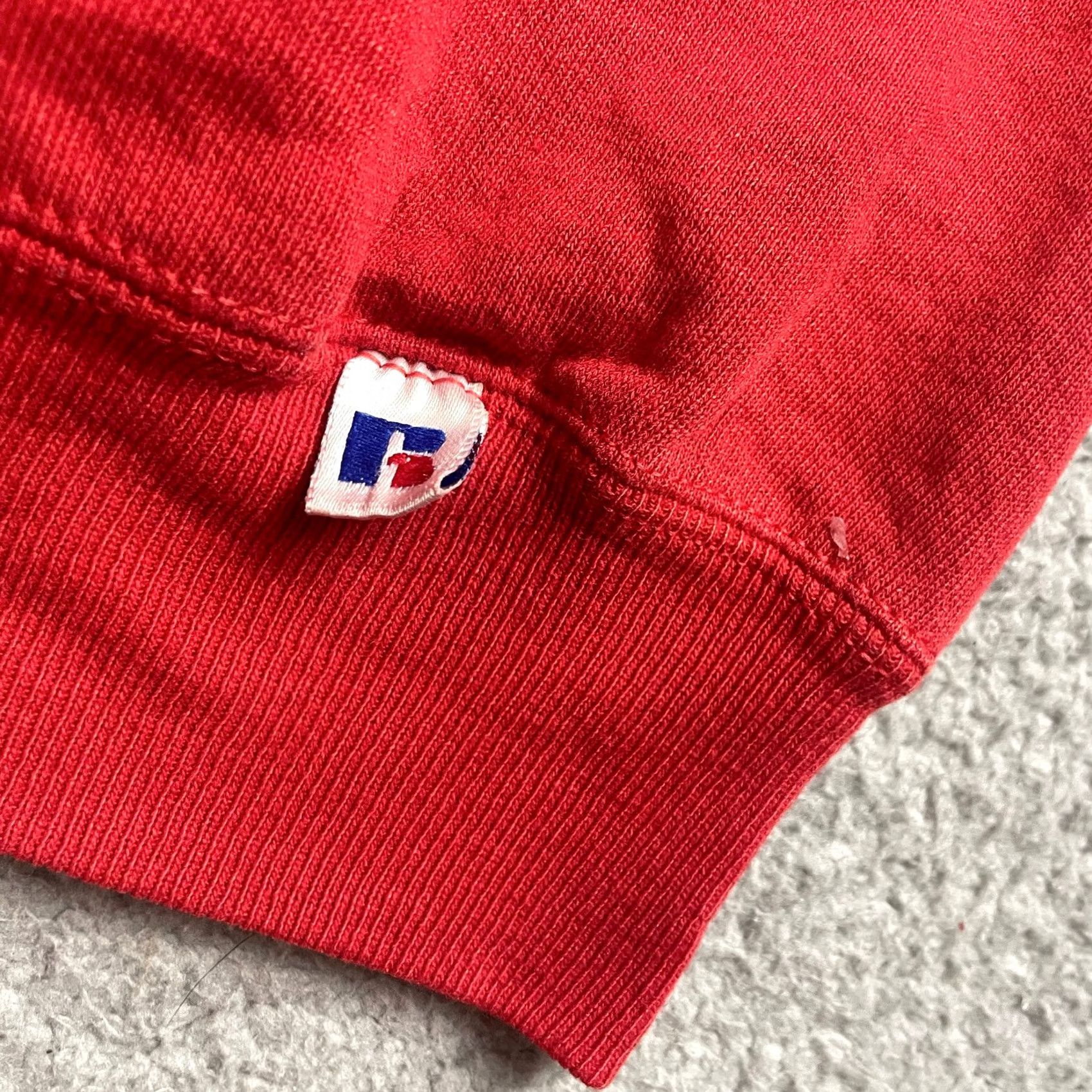 Russell Athletic VINTAGE Russell Athletic Sweatshirt Adult XL Red Crew Neck Pullover Mens Distressed Grunge USA Classic Size US XL / EU 56 / 4 - 5 Thumbnail