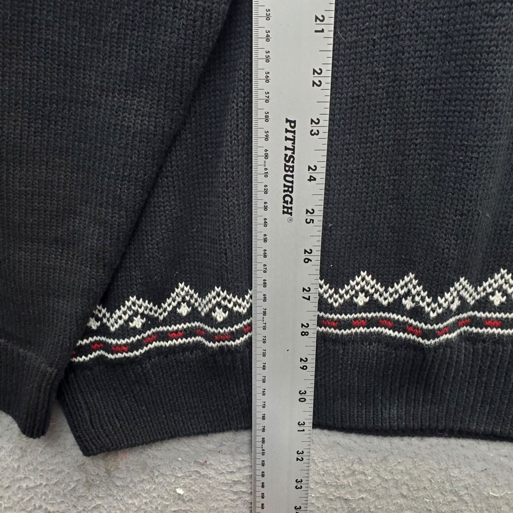 Chaps Chaps Mens XL Multicolor Geometric Chunky-Knit 1/4 Zip Christmas Winter Sweater Shirt Mens Size XL Size US XL / EU 56 / 4 - 3 Thumbnail
