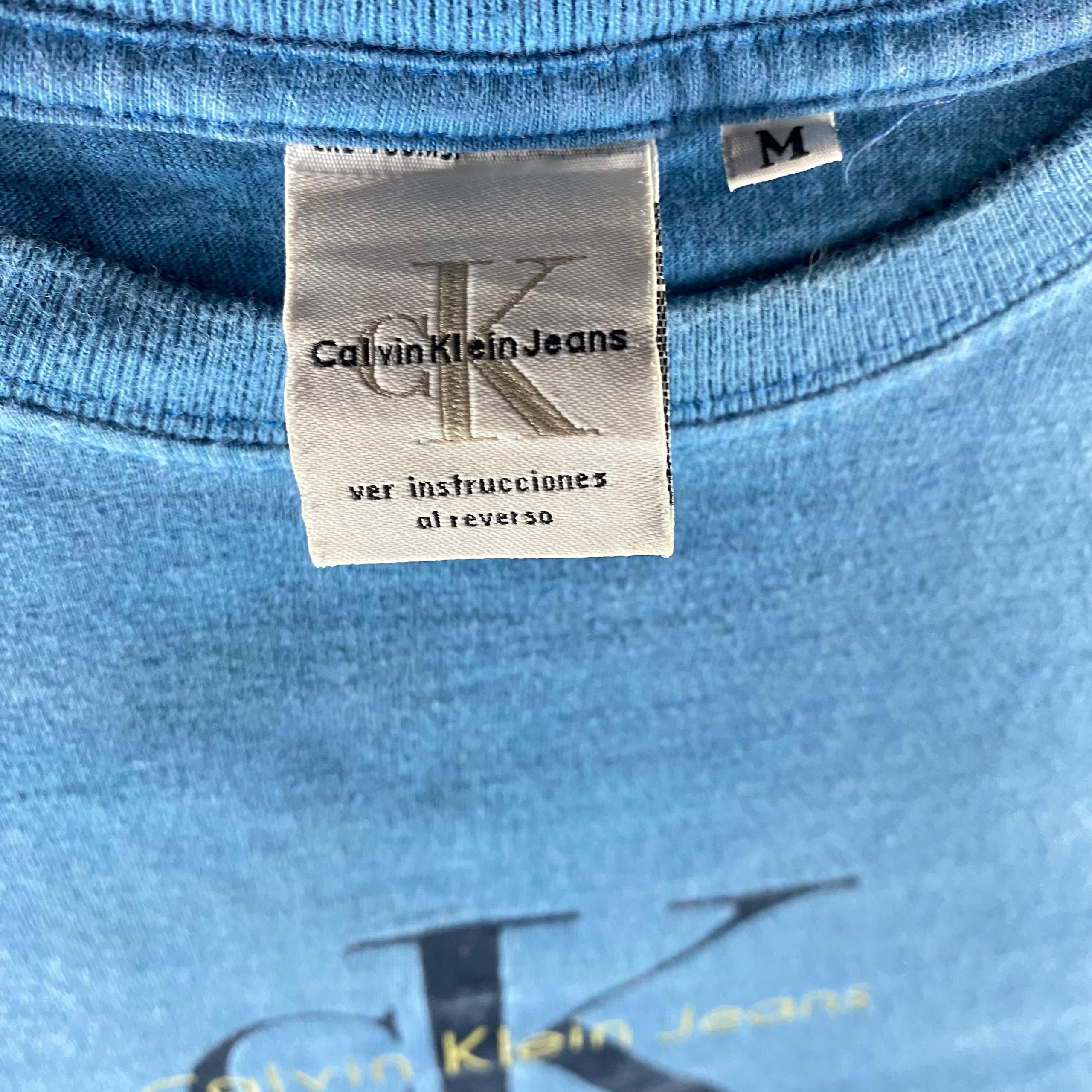 Calvin Klein 205W39NYC Vintage Calvin Klein Spell Out Tshirt Size US L / EU 52-54 / 3 - 6 Thumbnail