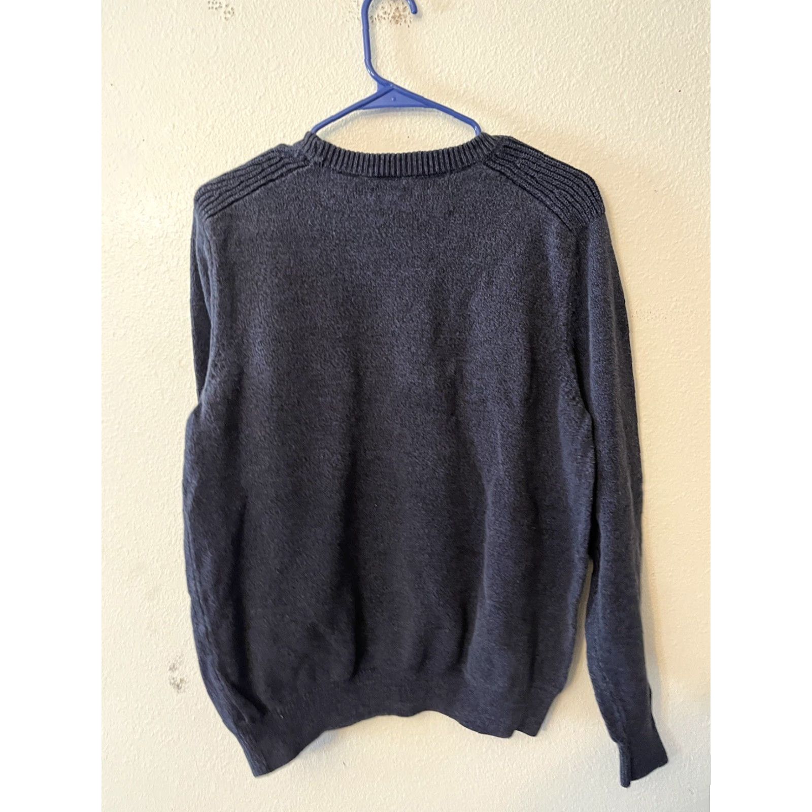 Izod IZOD Sweater Shirt Men's Blue Knit Crew Neck Long Sleeve Size M Pullover Regular Cotton - 90s/Concert/Business Casual? Size US M / EU 48-50 / 2 - 3 Thumbnail