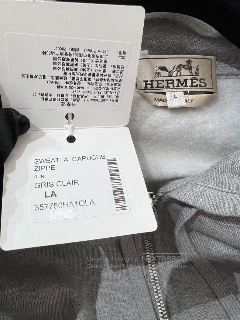 Hermes Hermes Men's hooded sweatshirt Size US L / EU 52-54 / 3 - 5 Thumbnail