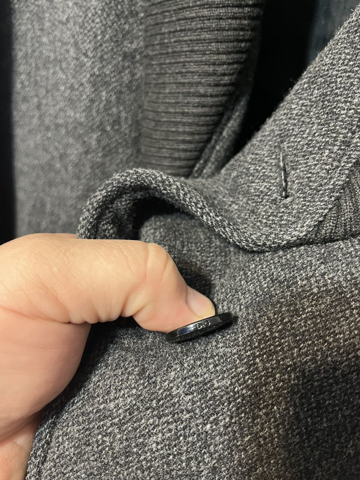 Dolce & Gabbana Dolce&Gabbana Vintage Men’s Wool Gray Double-Breasted Coat Size US L / EU 52-54 / 3 - 18 Thumbnail