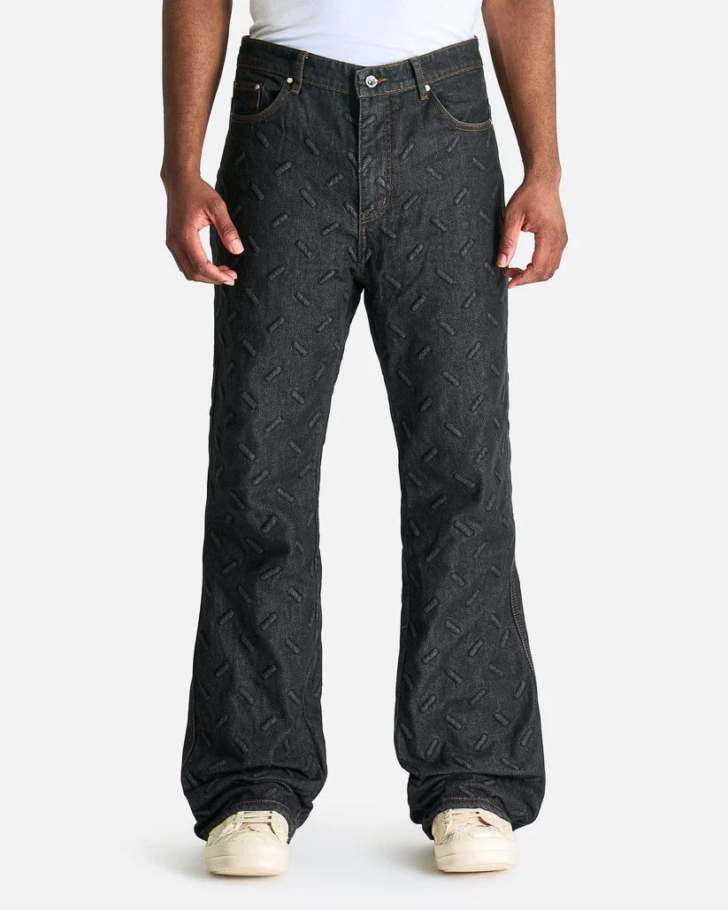 Who Decides War o1s1v1r1oon0925 Thread Plate Denim in Black/Coal Size US 40 / EU 56 - 1 Thumbnail