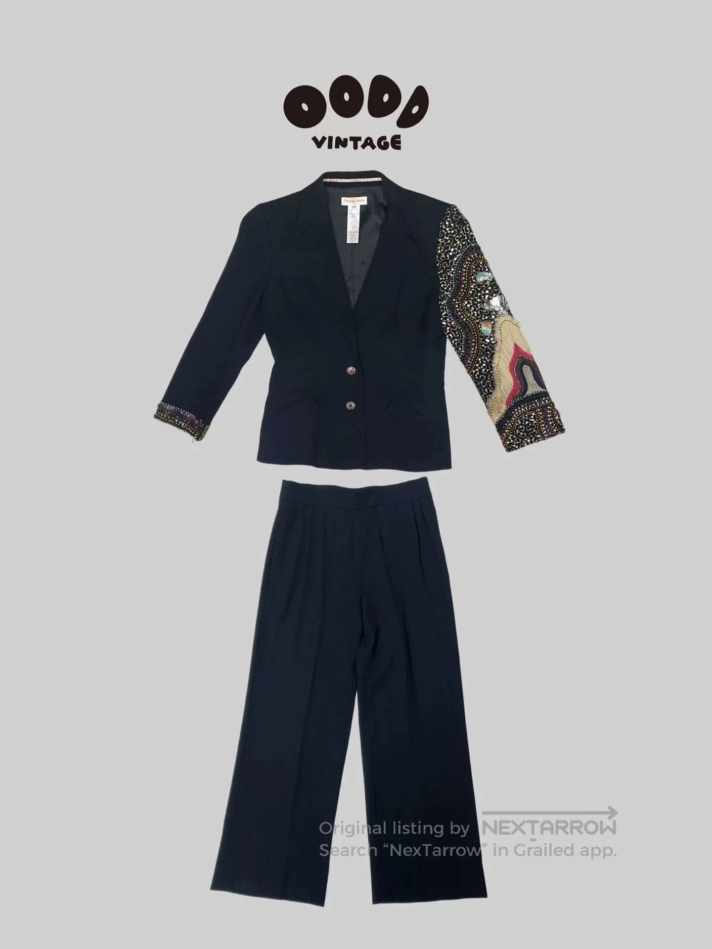 Christian Lacroix Christian Lacroix 90s Beaded Embroidered Suit. Size M / US 6-8 / IT 42-44 - 1 Thumbnail