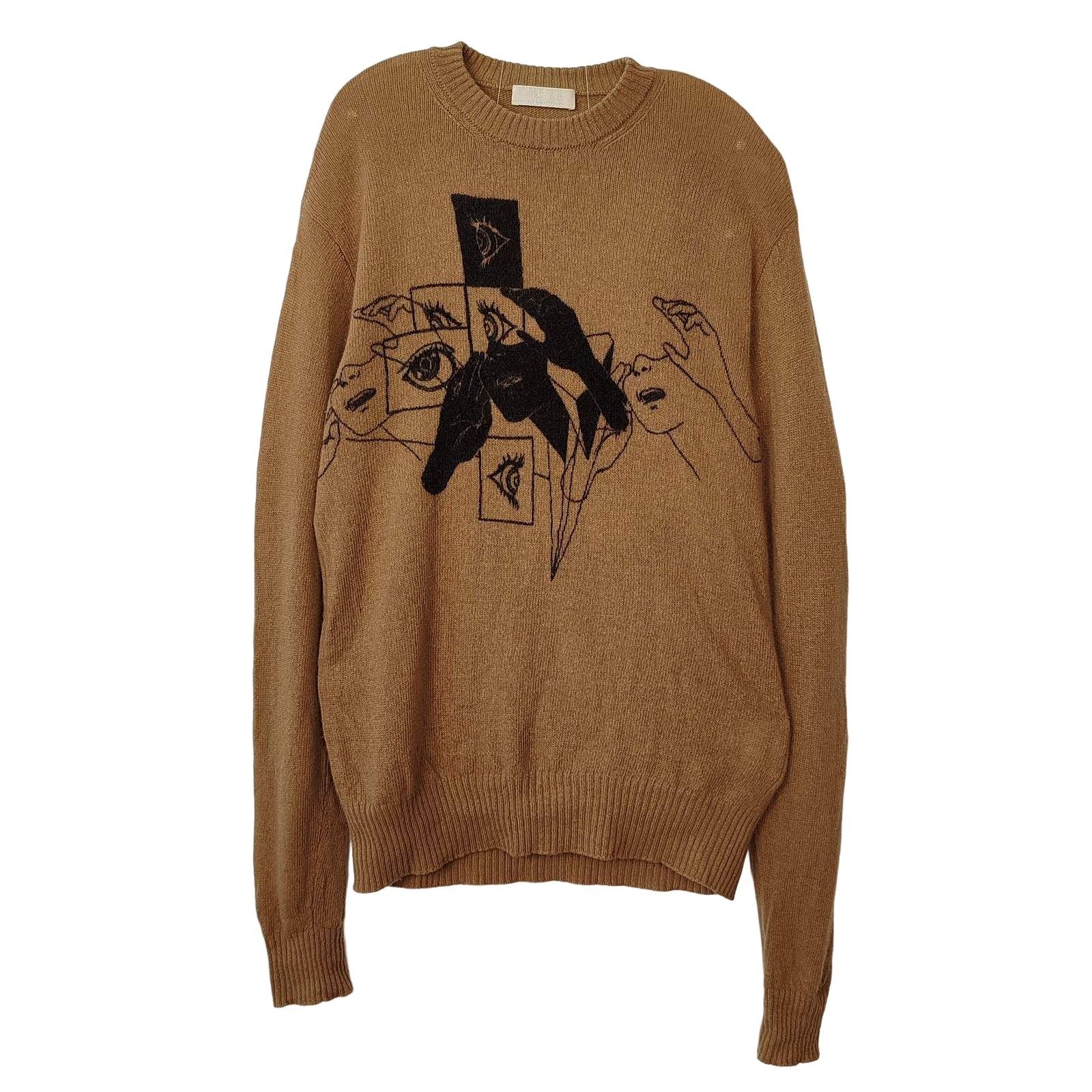 スウェット Prada SS14 Sunset Crewneck Sweatshirt Prada SS14 Sunset Landscape Print Knit Sweater | Grailed