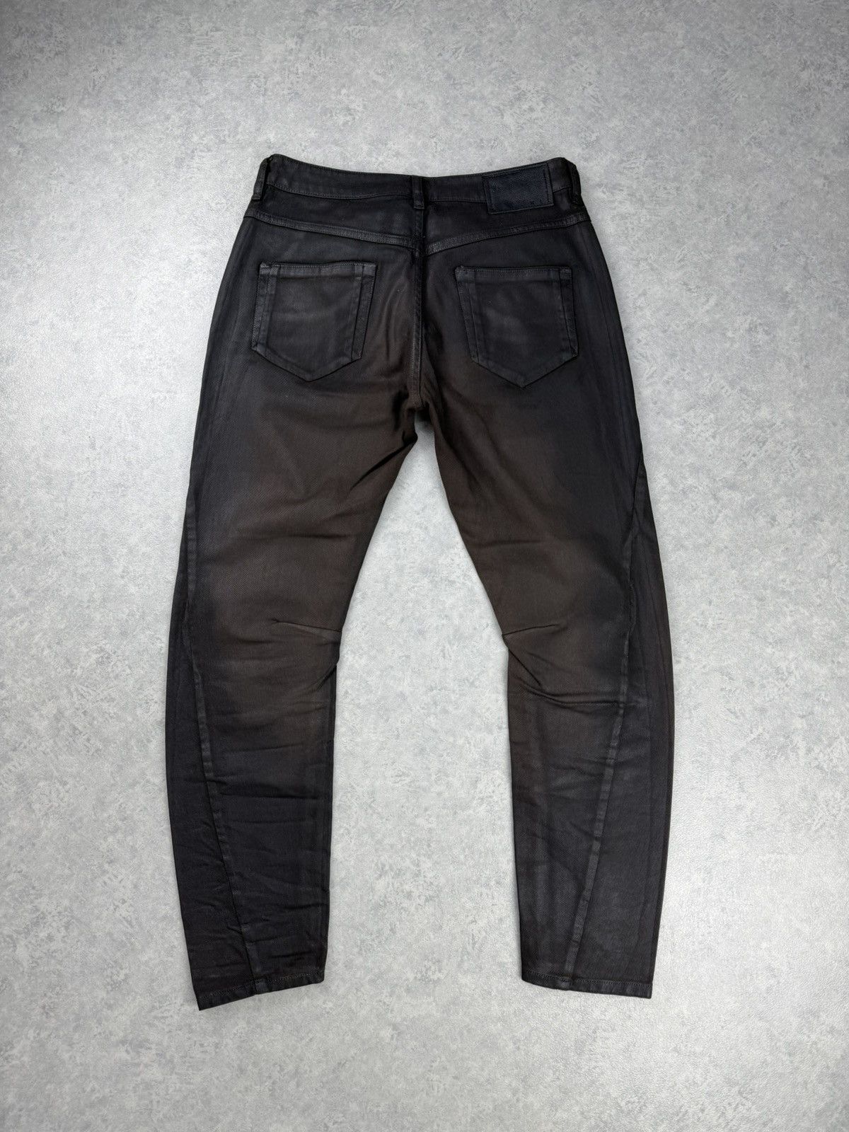 Diesel Black Gold Diesel Black Gold Type 147 Waxed Biker Jeans Unisex Size 28 Size US 28 / EU 44 - 8 Thumbnail
