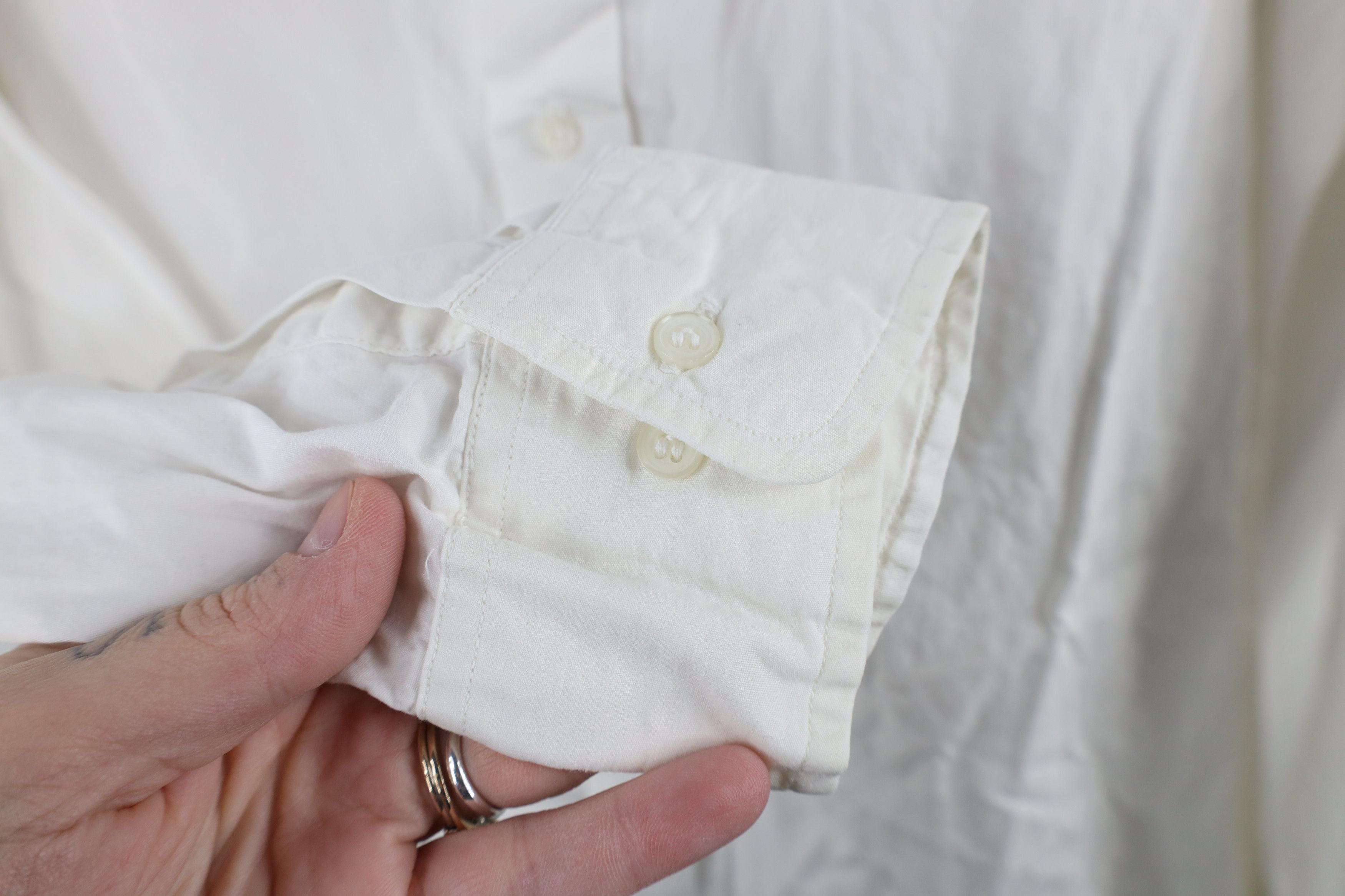 Pierre Cardin × Vintage Vintage 70s Pierre Cardin Boutique Button Shirt White USA Size US M / EU 48-50 / 2 - 5 Thumbnail