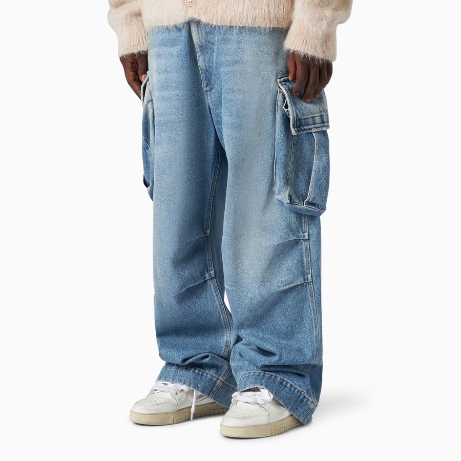 1989 STUDIO o1d2blof1124 Denim Cargo Jeans in Blue Size US 29 - 5 Thumbnail