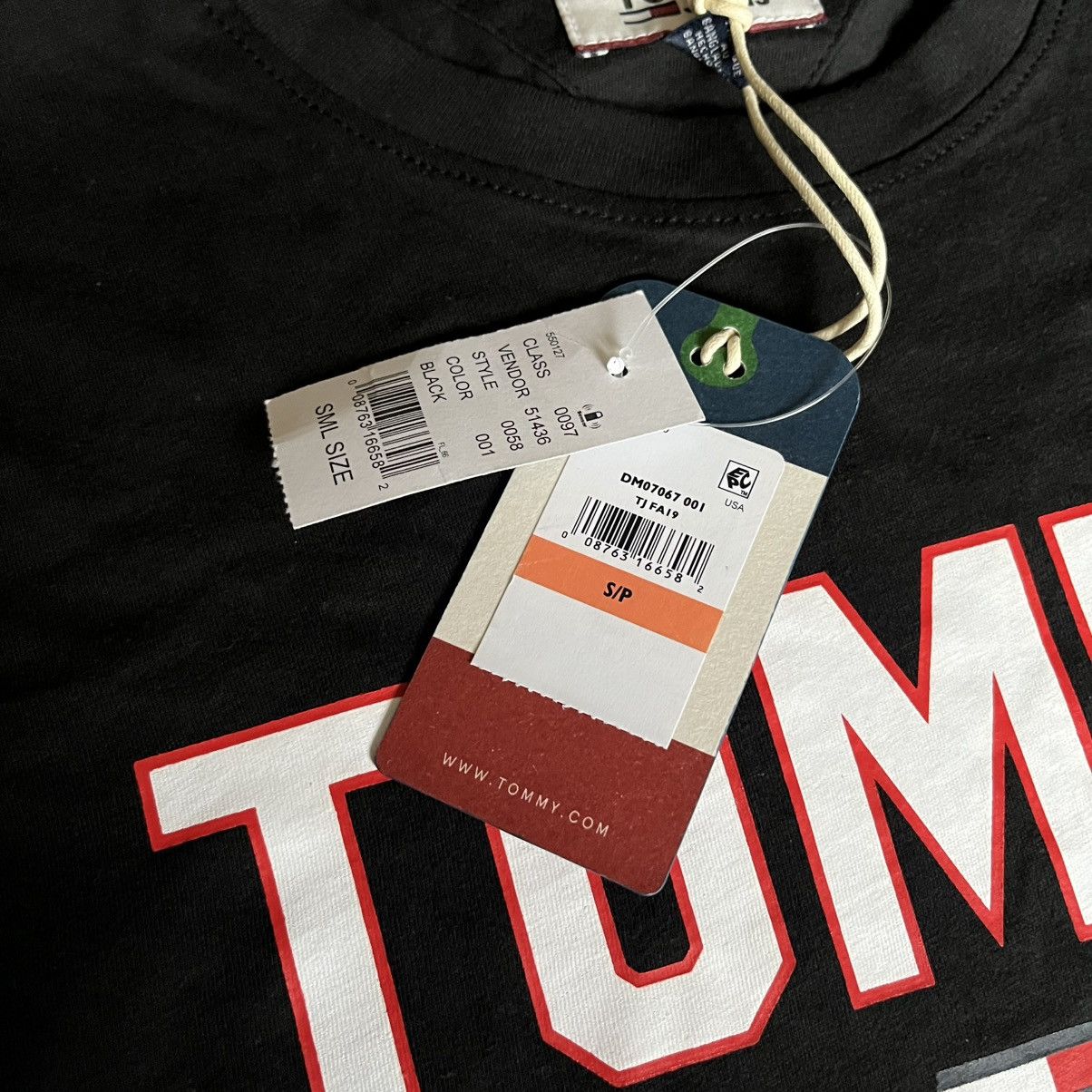 Tommy Hilfiger × Tommy Jeans New Vintage Style Tommy Jeans Hilfiger Basic Logo Tee Shirt Size US S / EU 44-46 / 1 - 4 Thumbnail
